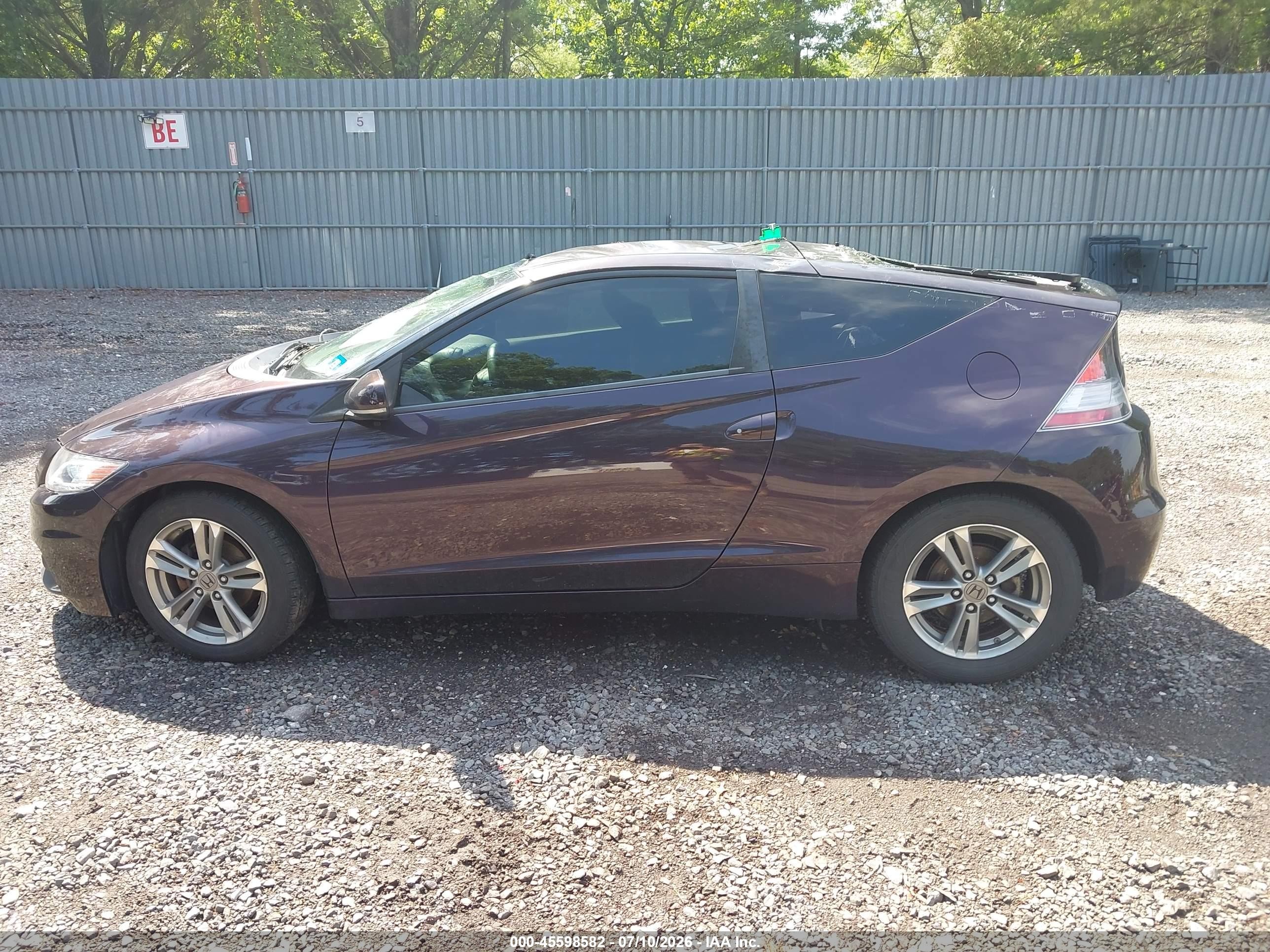 2013 Honda Cr-z Ex Purple vin: JHMZF1C68DS003376