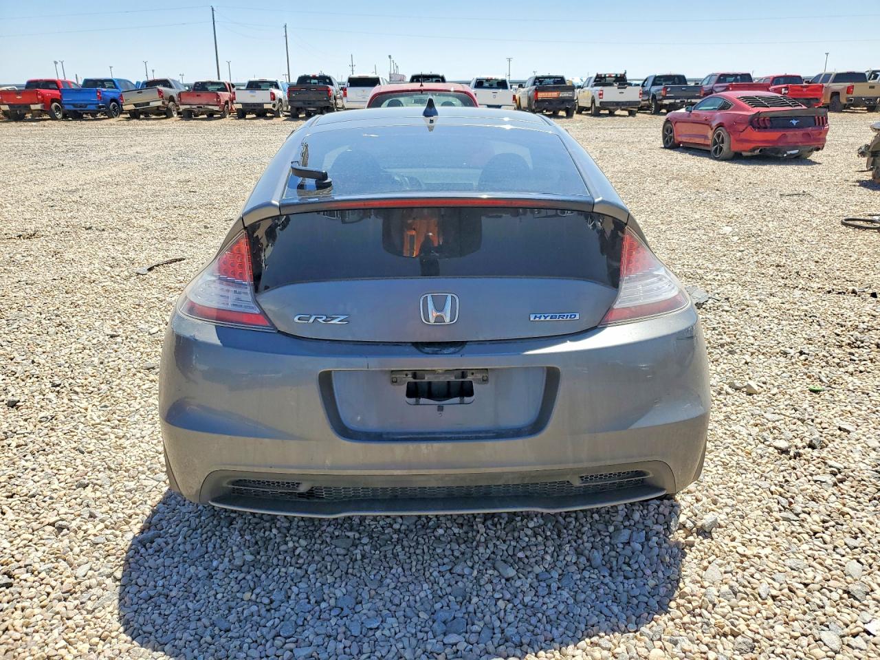 2013 Honda Cr-z Ex Gray vin: JHMZF1C69DS002401