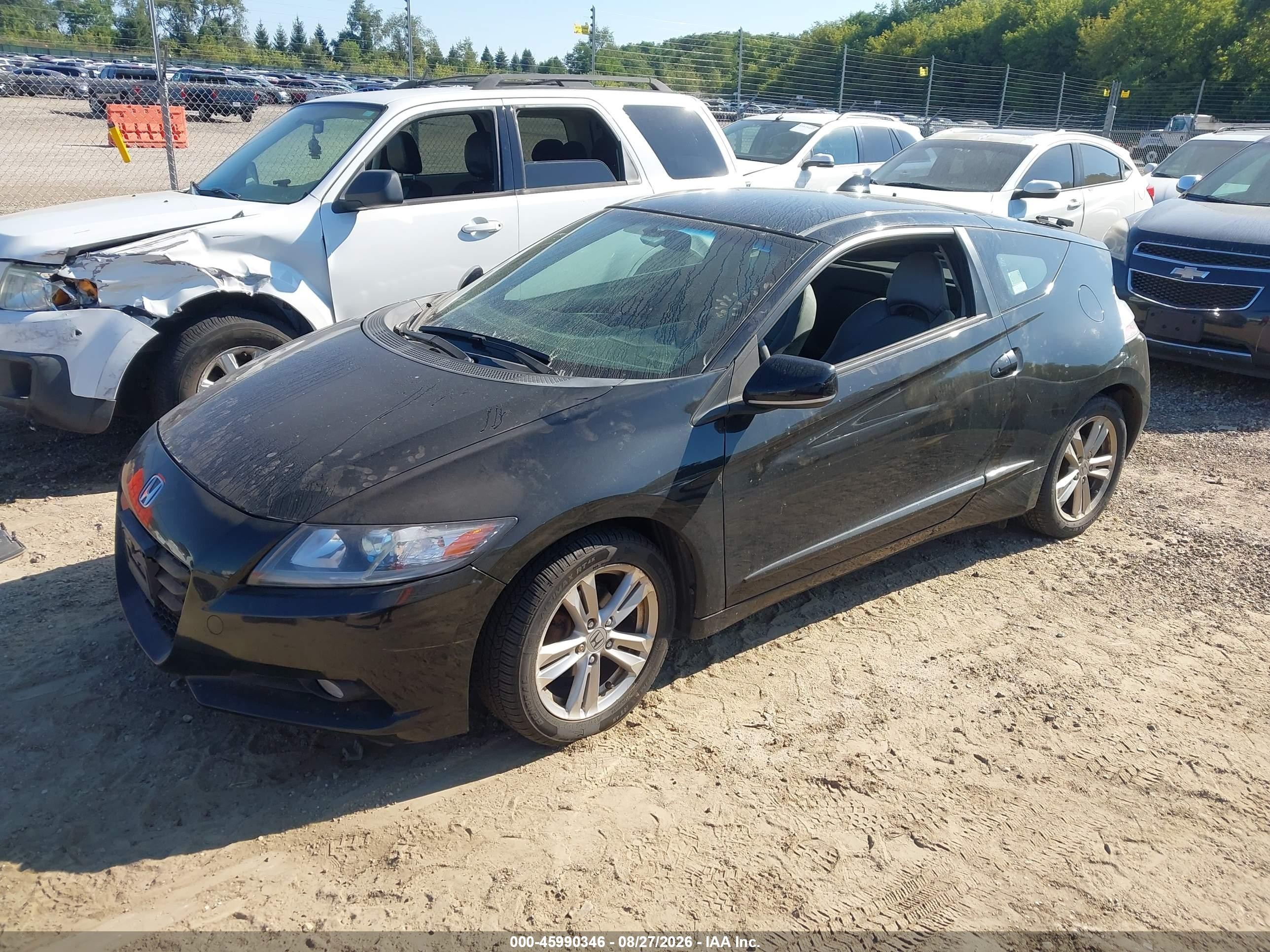 2011 Honda Cr-z Ex Black vin: JHMZF1C6XBS008222