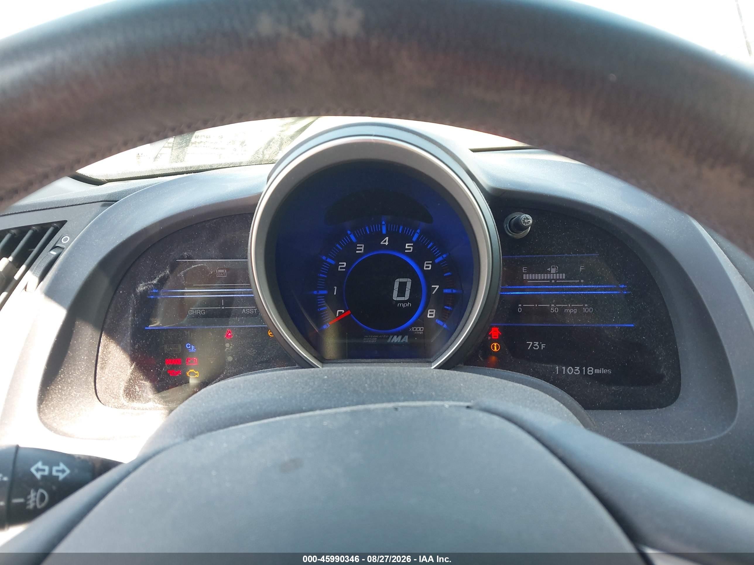 2011 Honda Cr-z Ex Black vin: JHMZF1C6XBS008222