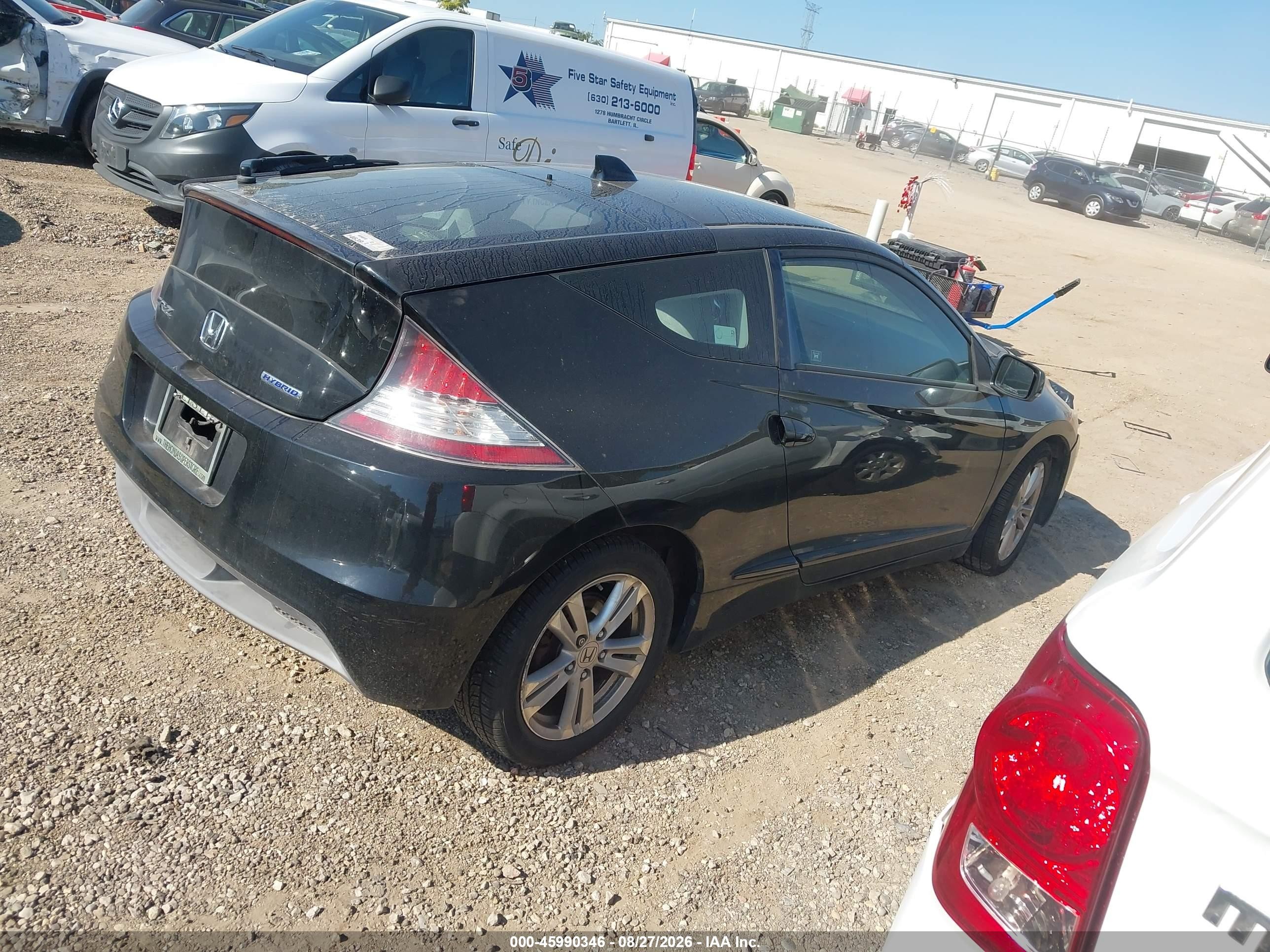 2011 Honda Cr-z Ex Black vin: JHMZF1C6XBS008222