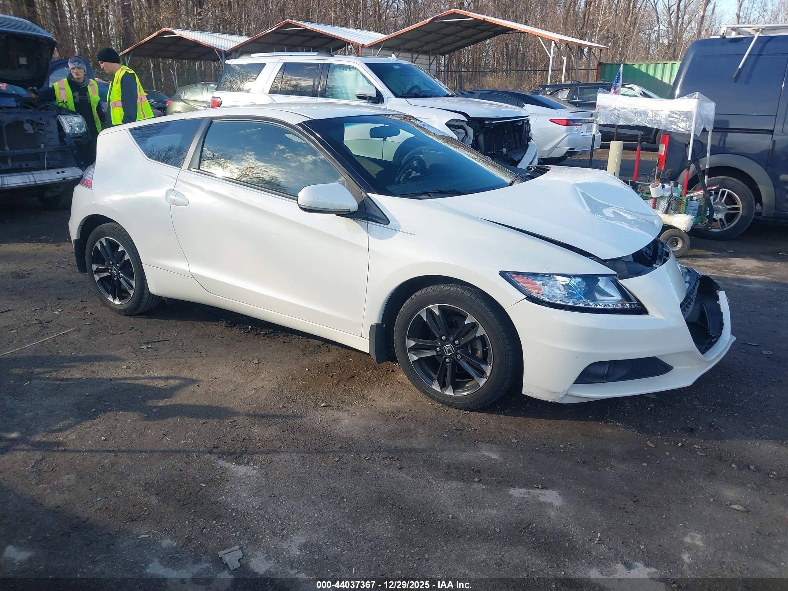 2014 Honda Cr-z Ex Белый vin: JHMZF1C6XES001002