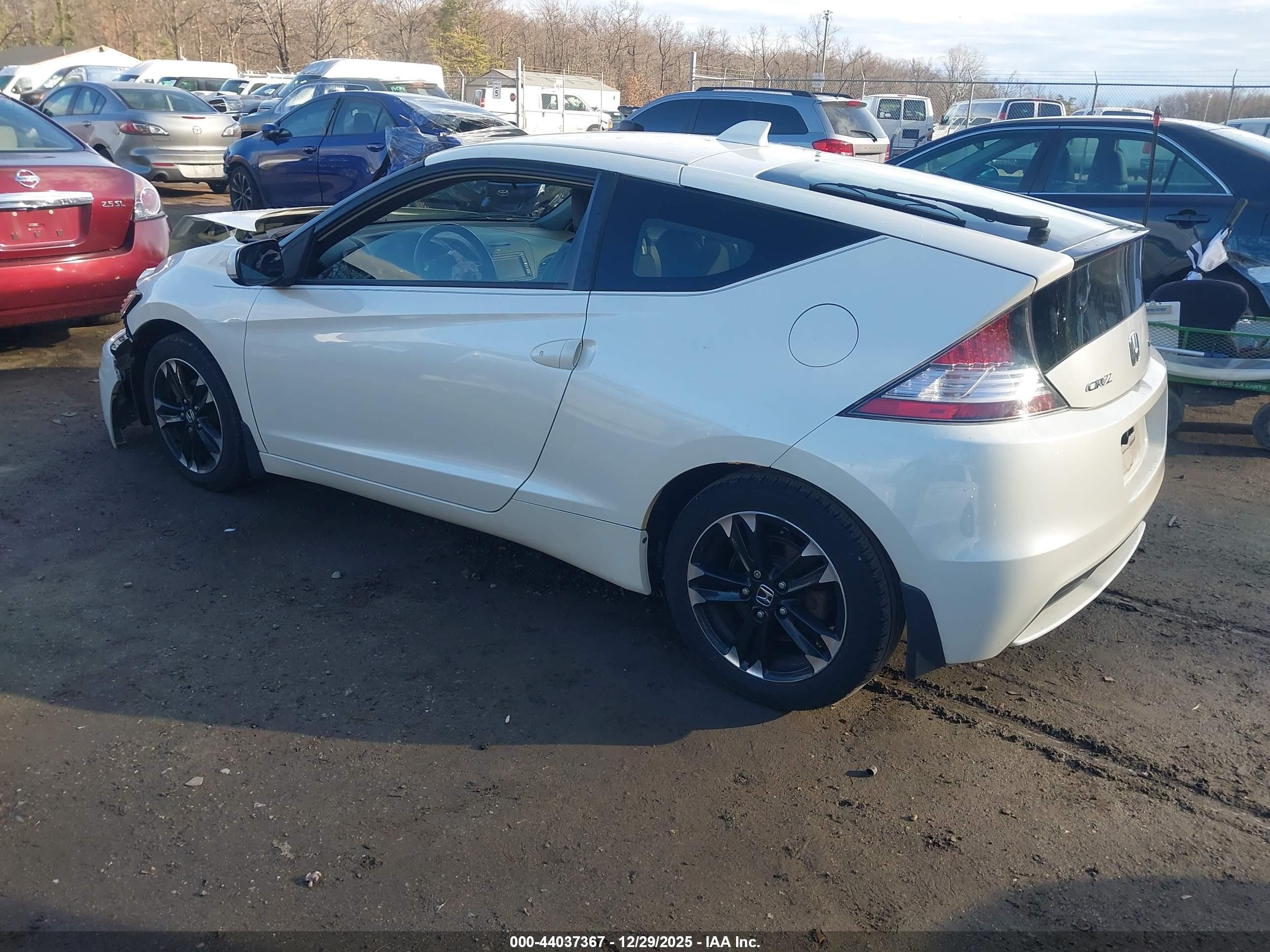 2014 Honda Cr-z Ex Белый vin: JHMZF1C6XES001002