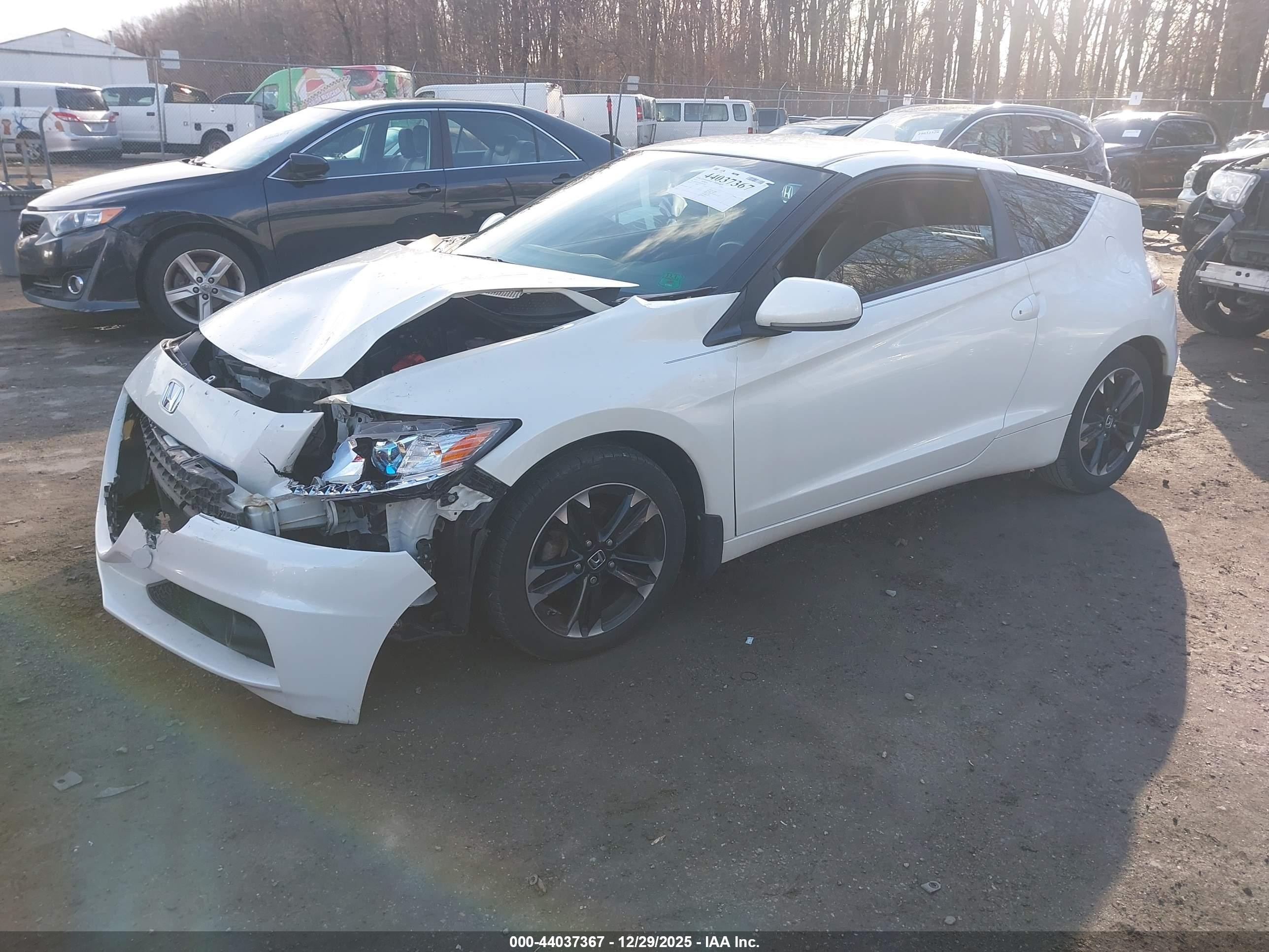 2014 Honda Cr-z Ex Белый vin: JHMZF1C6XES001002