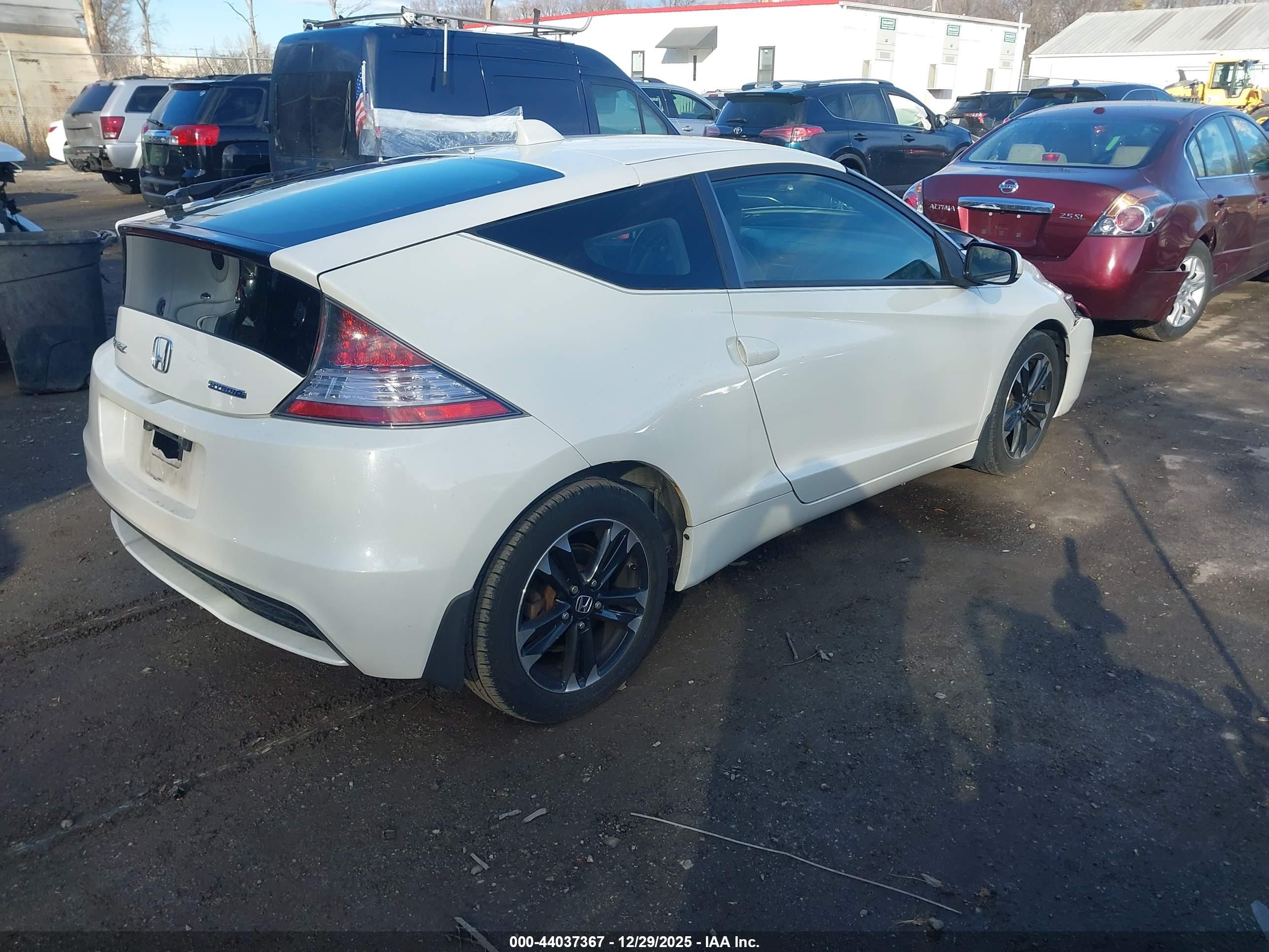 2014 Honda Cr-z Ex Белый vin: JHMZF1C6XES001002
