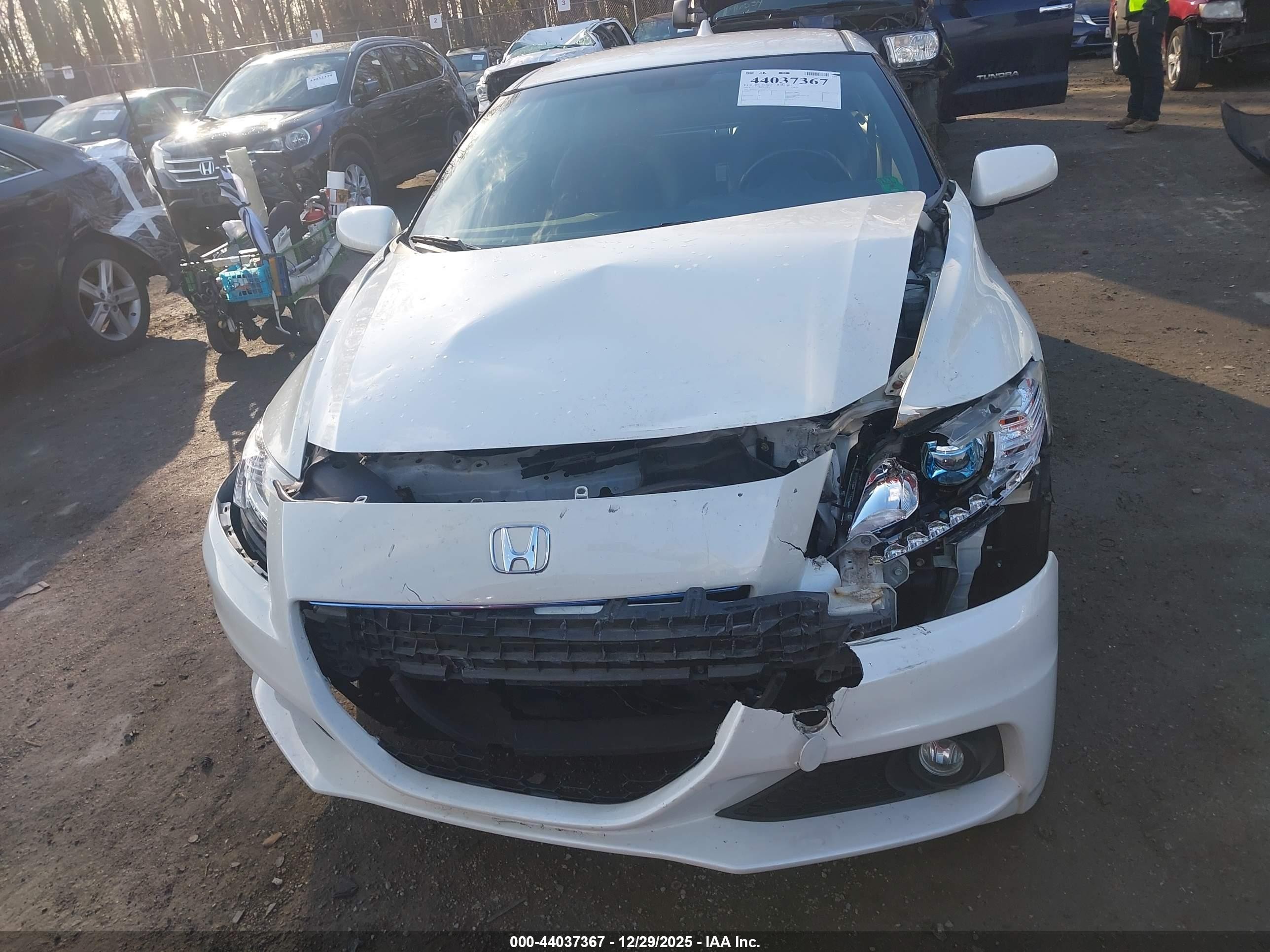 2014 Honda Cr-z Ex Белый vin: JHMZF1C6XES001002