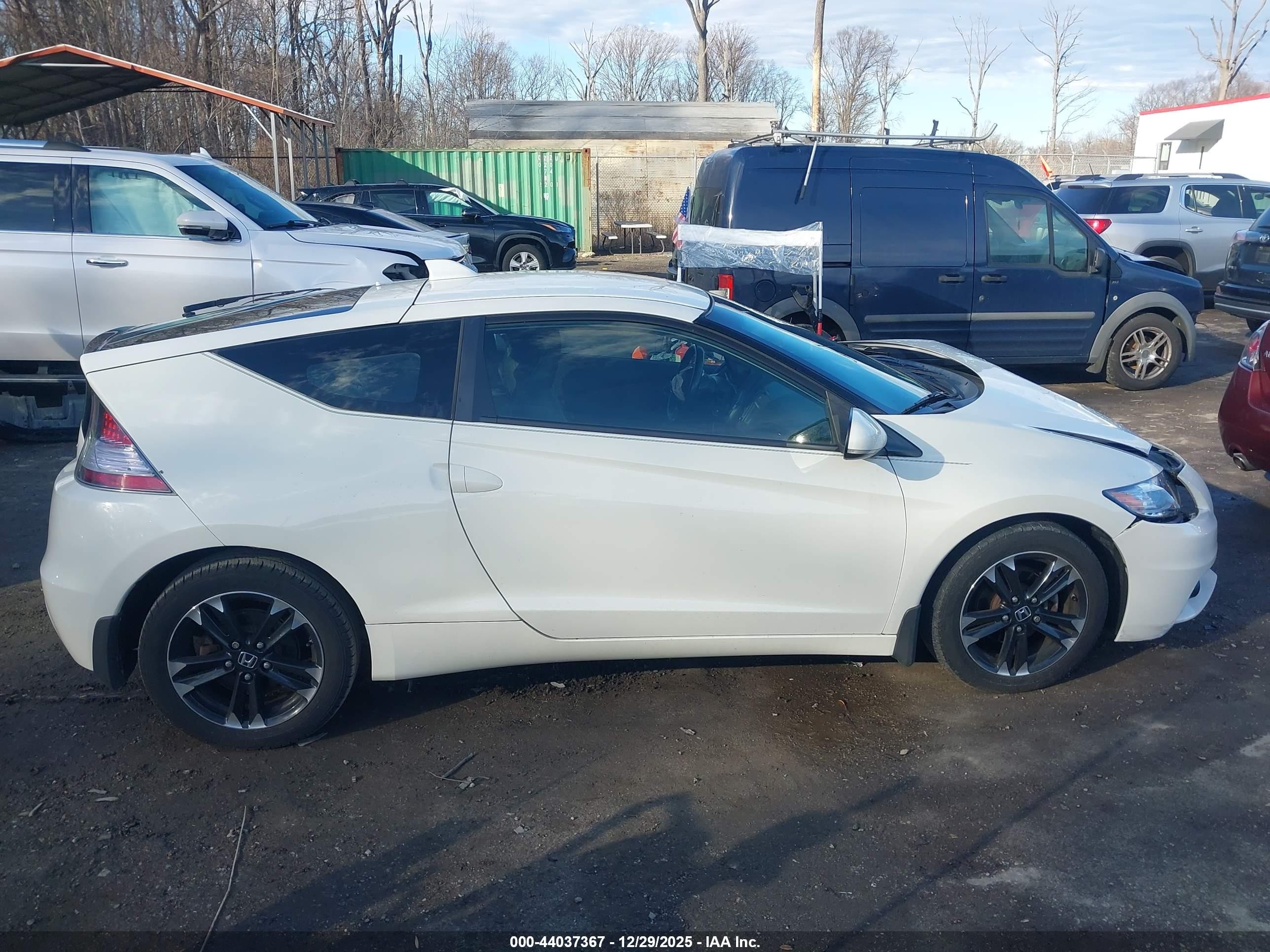 2014 Honda Cr-z Ex Белый vin: JHMZF1C6XES001002