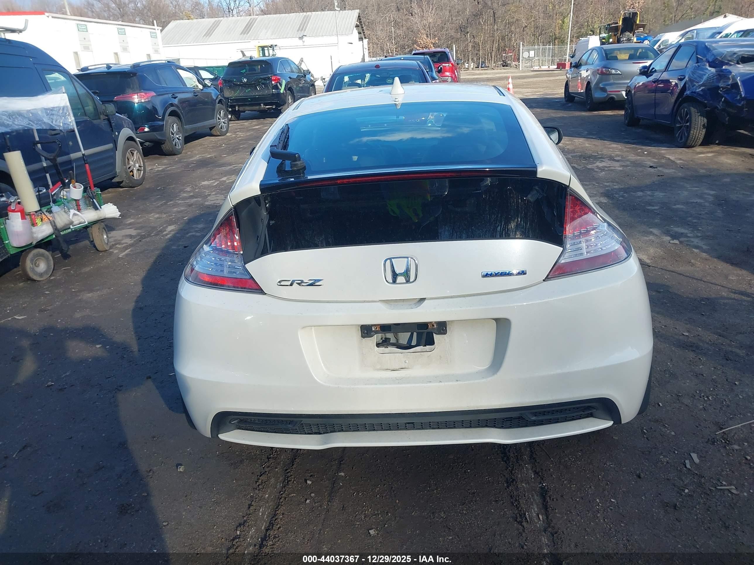 2014 Honda Cr-z Ex Белый vin: JHMZF1C6XES001002