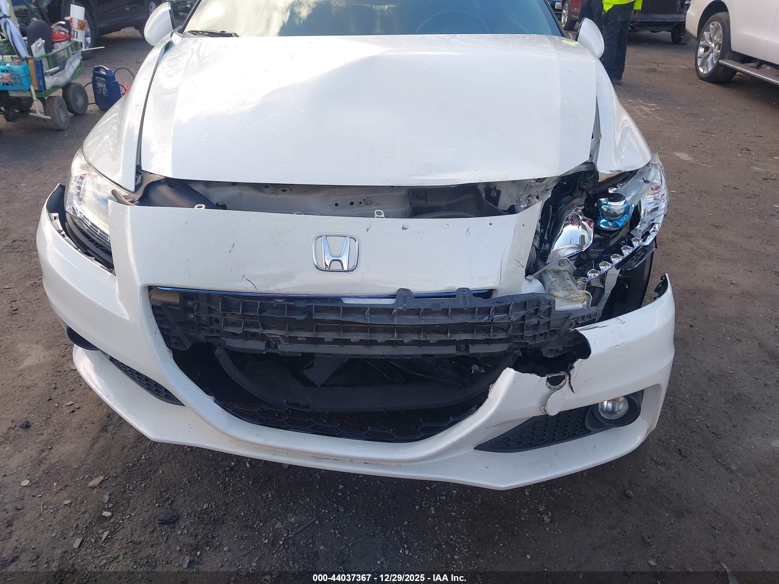 2014 Honda Cr-z Ex Белый vin: JHMZF1C6XES001002