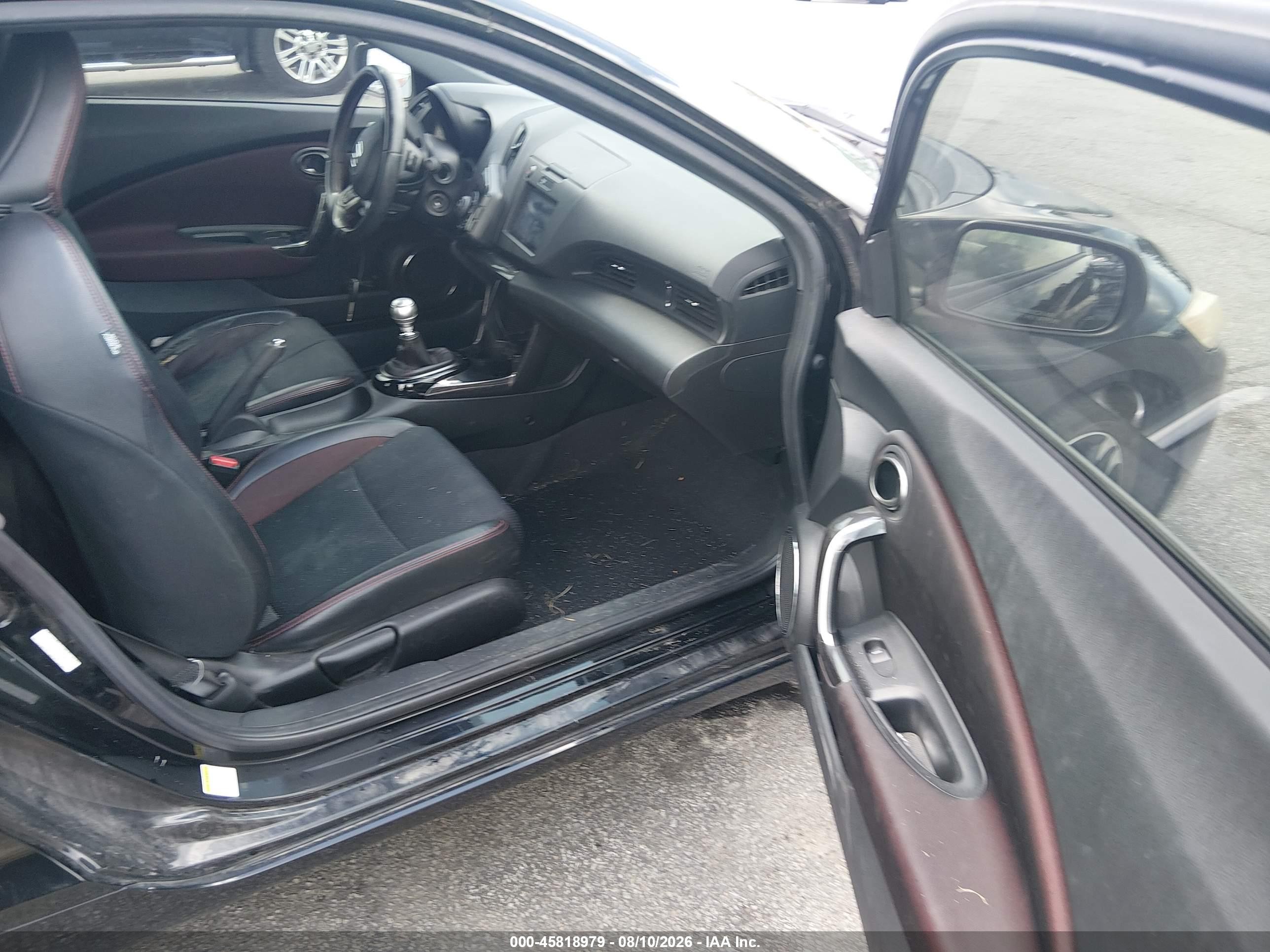 2015 Honda Cr-z Ex Black vin: JHMZF1C6XFS002507