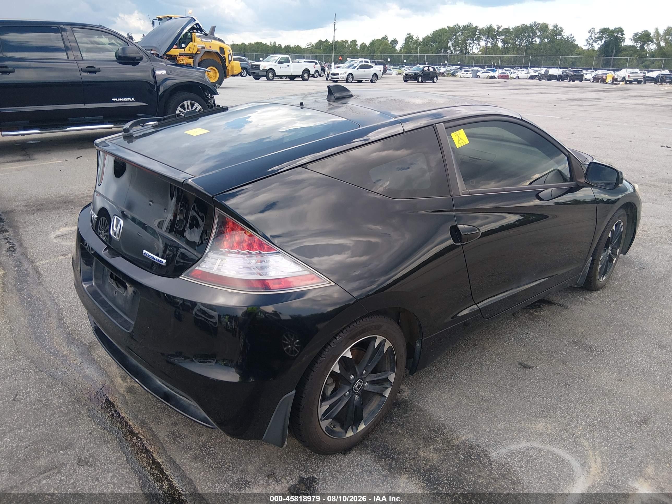 2015 Honda Cr-z Ex Black vin: JHMZF1C6XFS002507