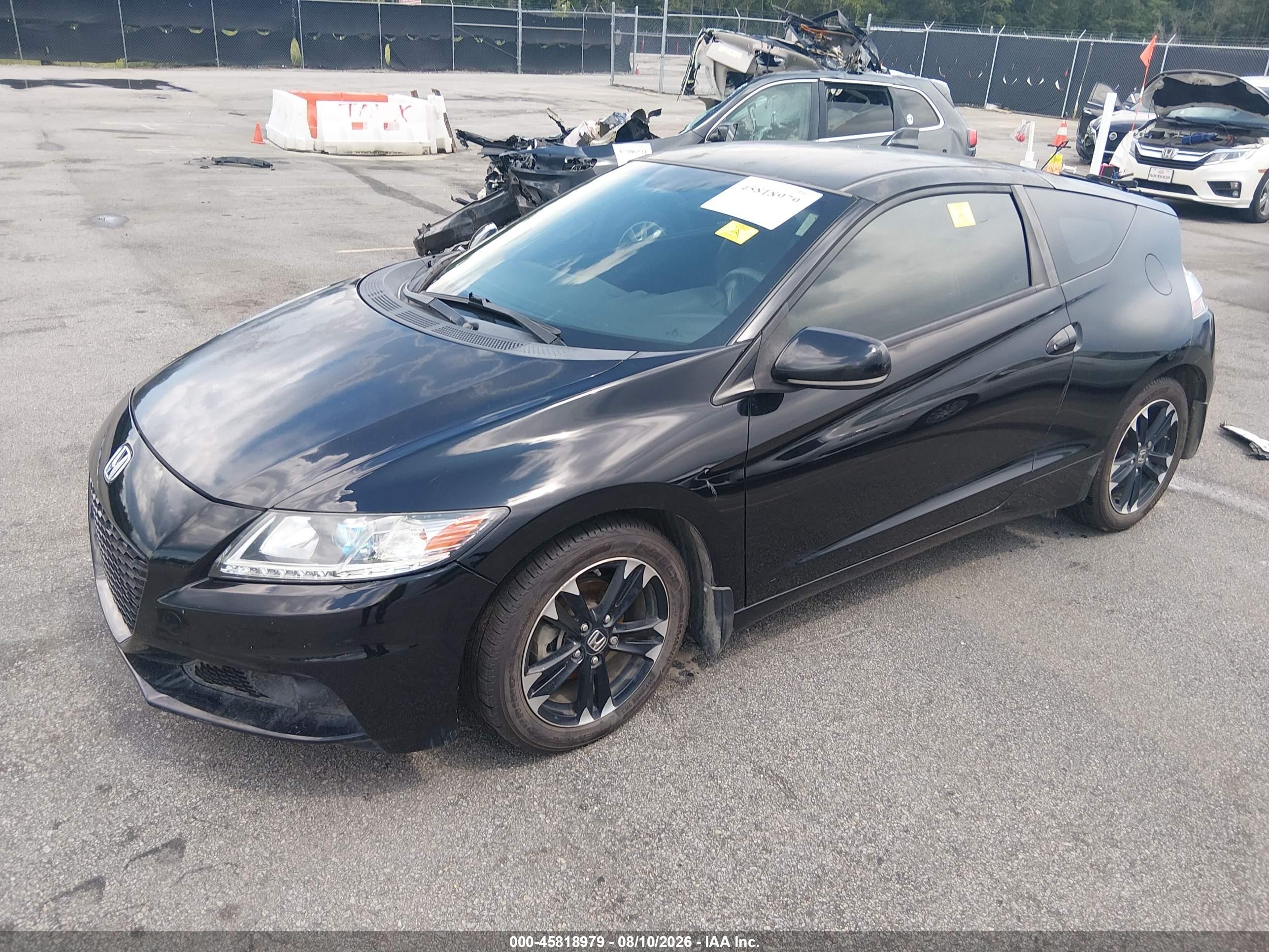 2015 Honda Cr-z Ex Black vin: JHMZF1C6XFS002507