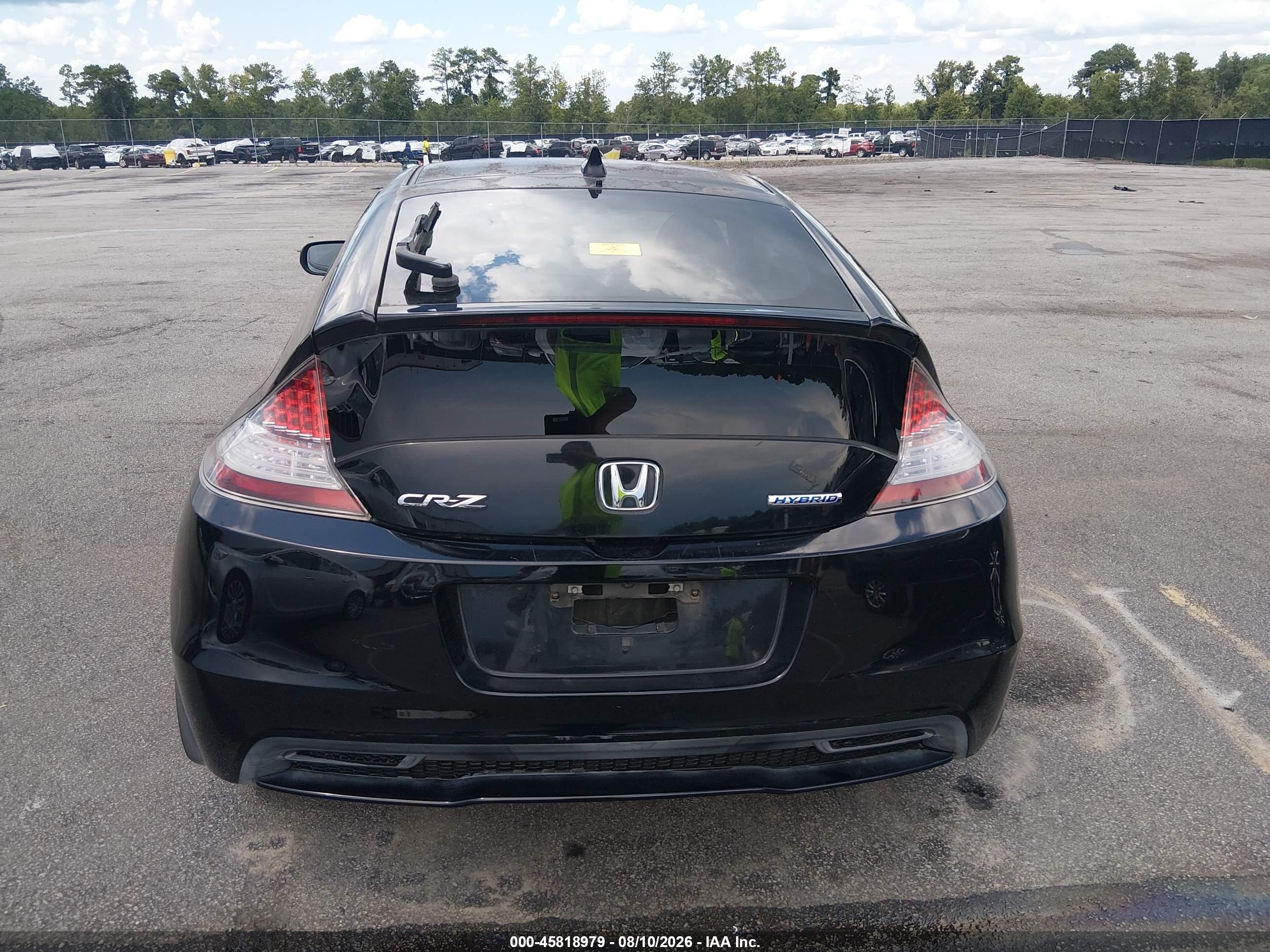 2015 Honda Cr-z Ex Black vin: JHMZF1C6XFS002507