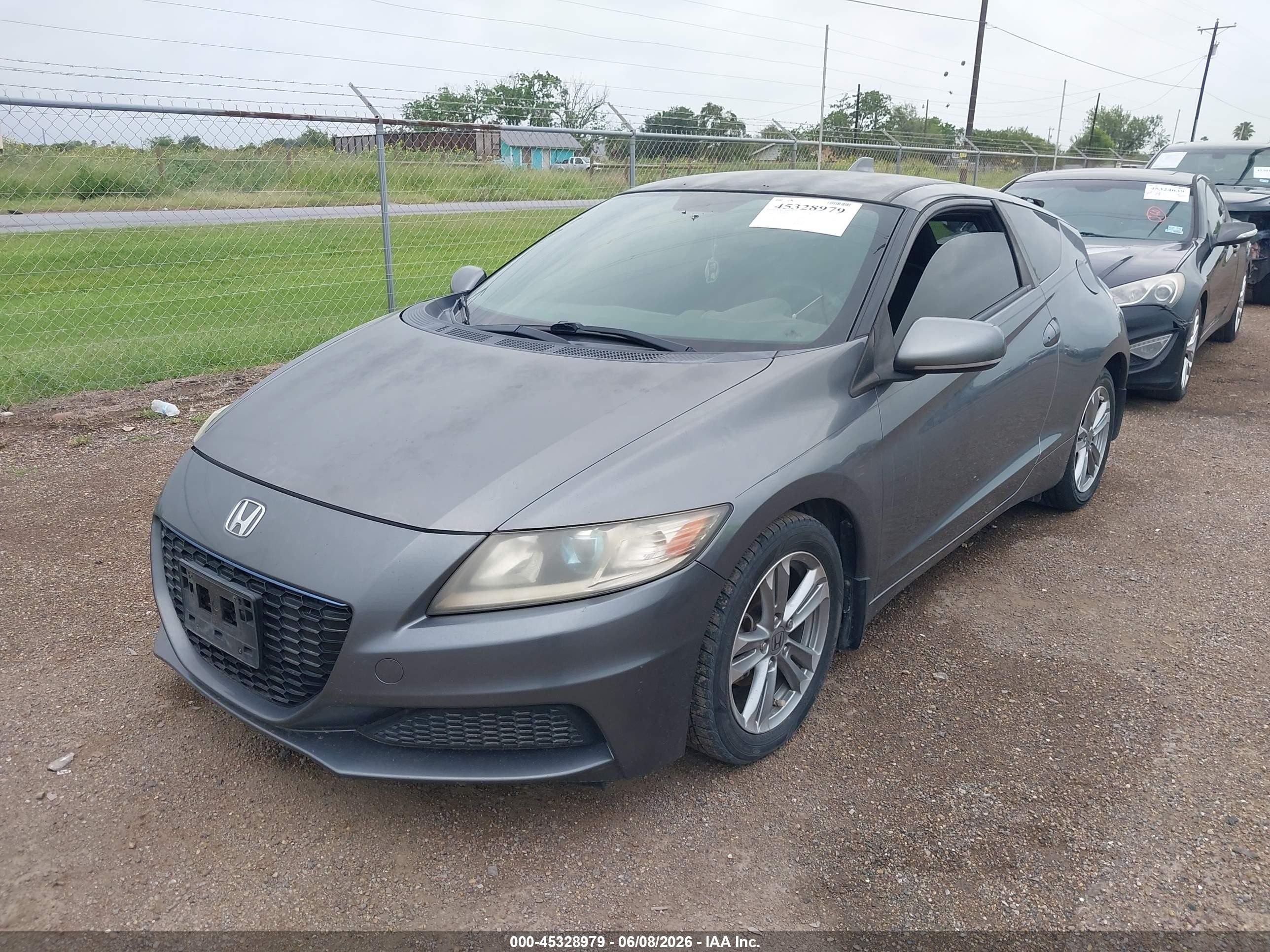 2013 Honda Cr-z   Серый vin: JHMZF1D40DS001229