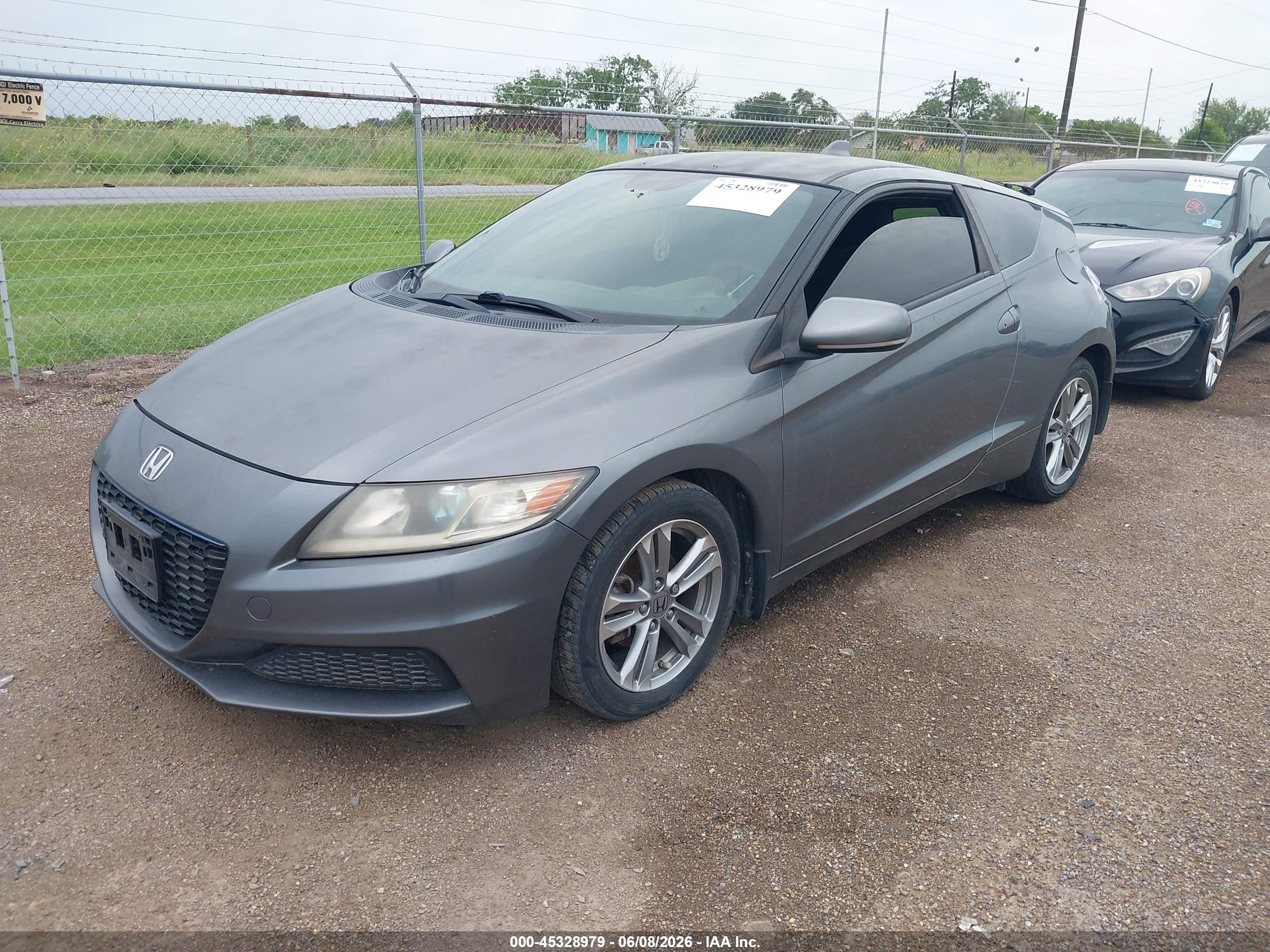 2013 Honda Cr-z   Серый vin: JHMZF1D40DS001229