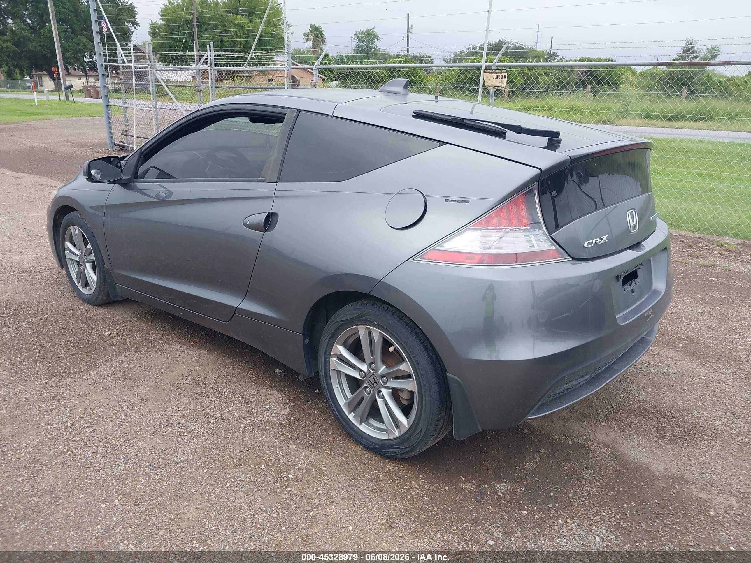 2013 Honda Cr-z   Серый vin: JHMZF1D40DS001229