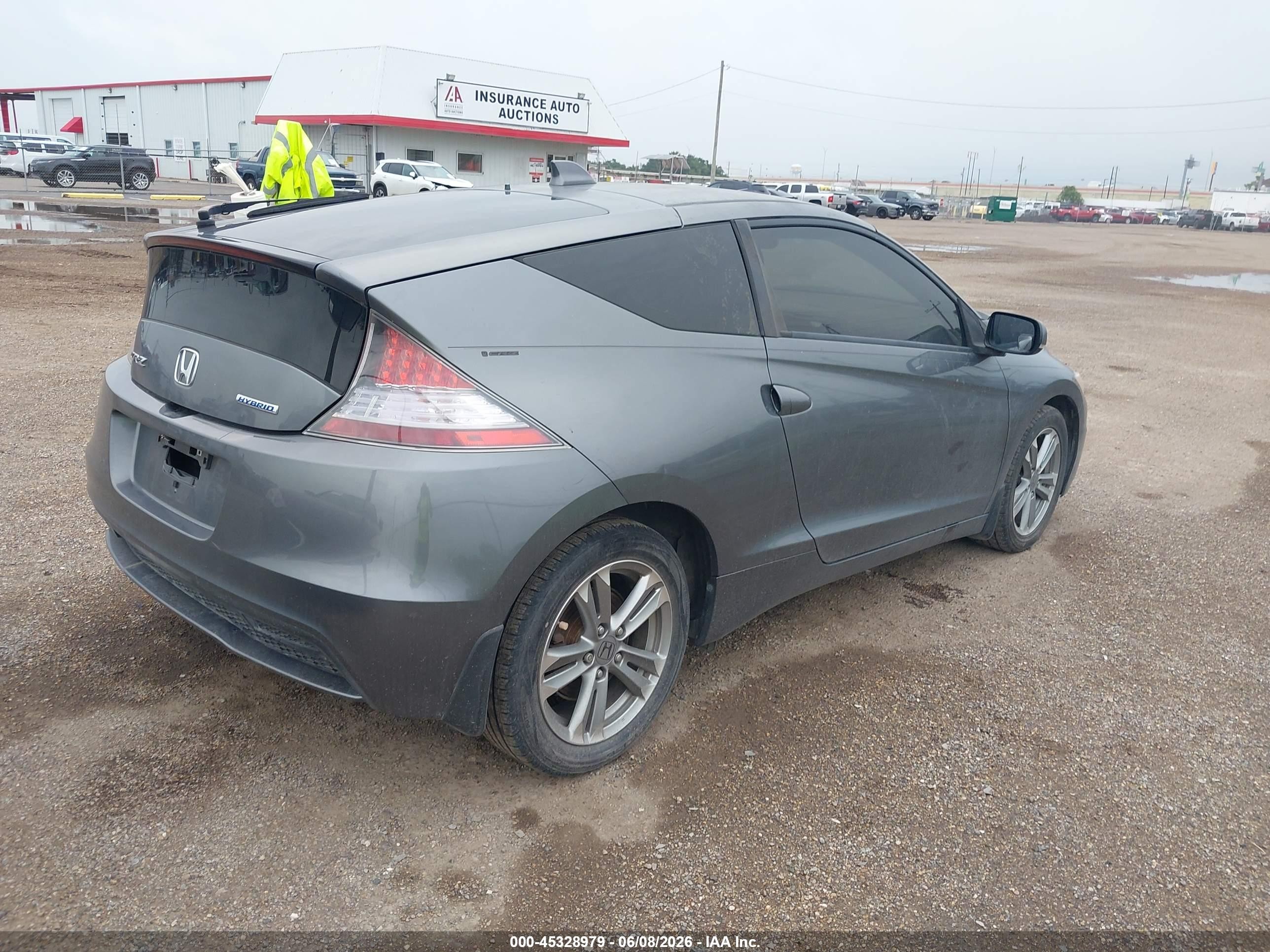 2013 Honda Cr-z   Серый vin: JHMZF1D40DS001229