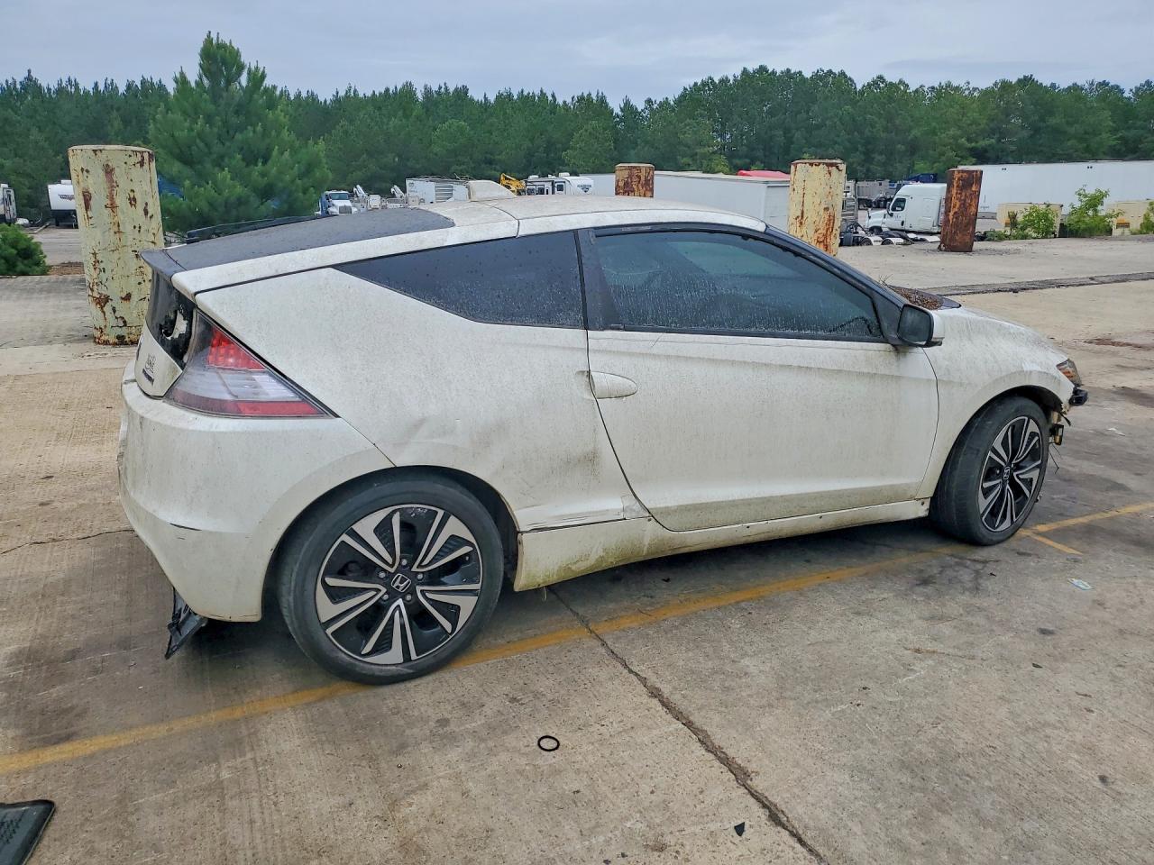 2013 Honda Cr-z White vin: JHMZF1D40DS003983