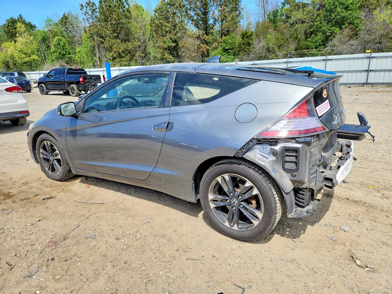 2015 Honda Cr-z Gray vin: JHMZF1D40FS002741