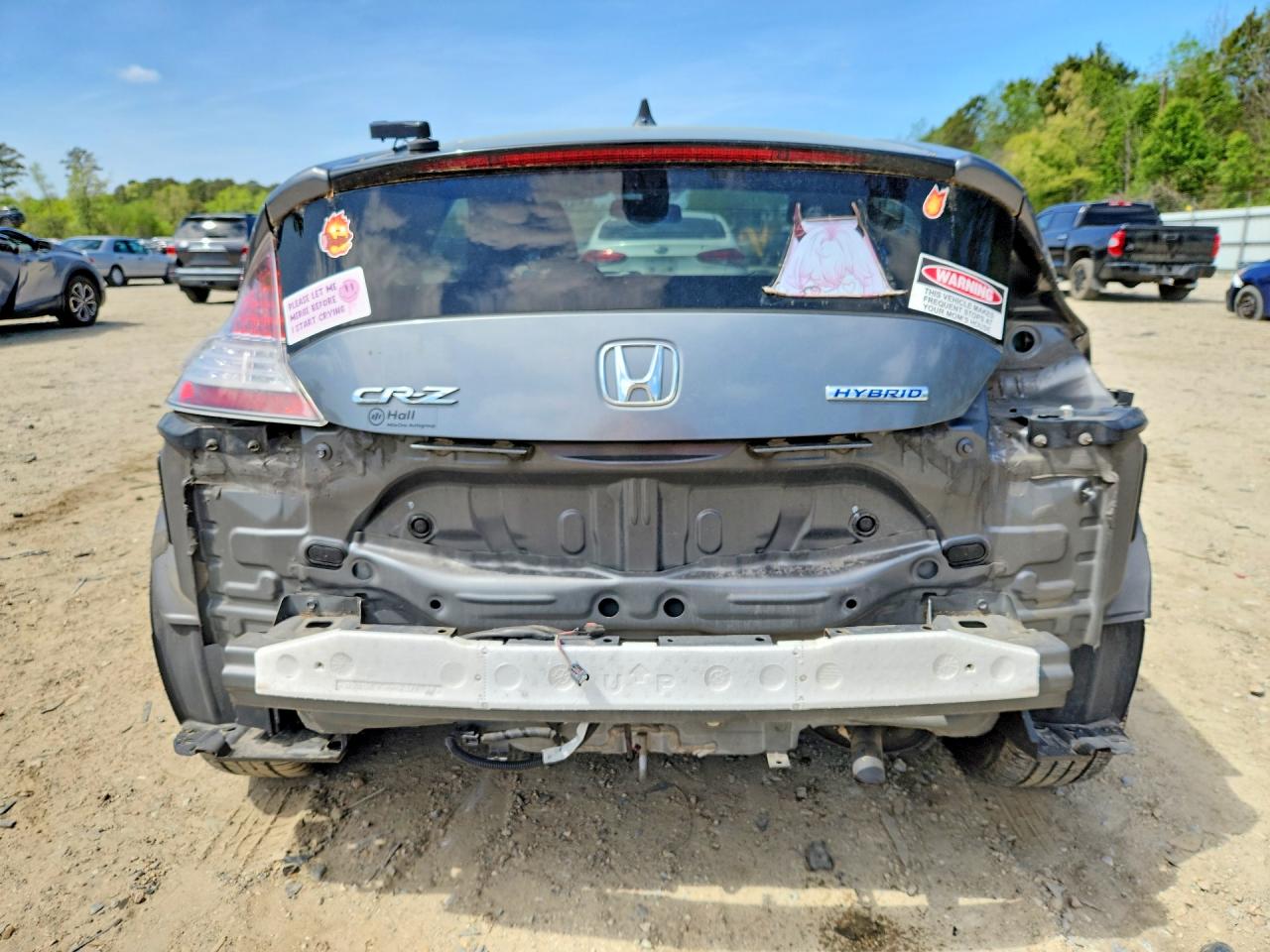 2015 Honda Cr-z Gray vin: JHMZF1D40FS002741
