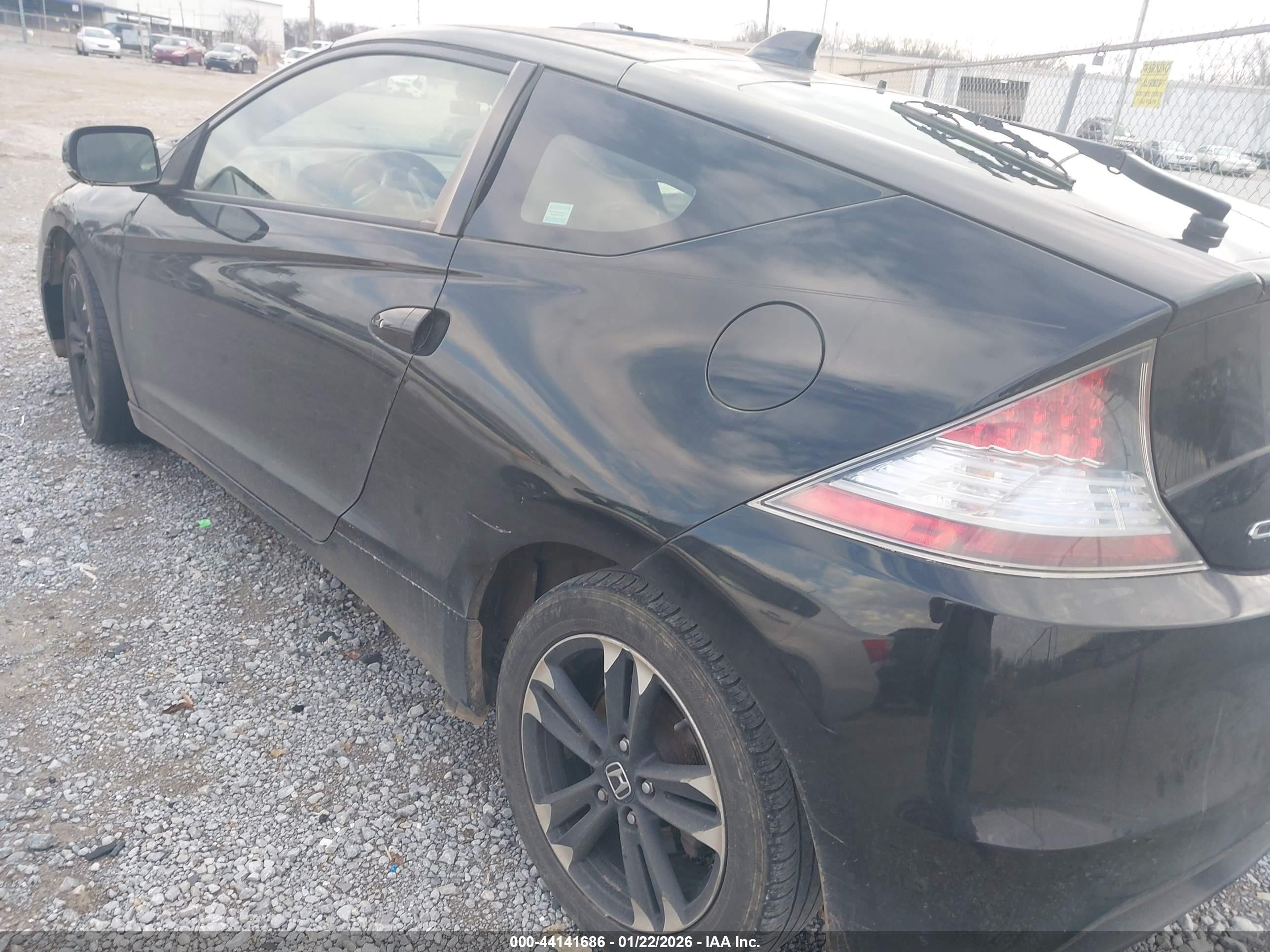 2014 Honda Cr-z   Black vin: JHMZF1D41ES002312