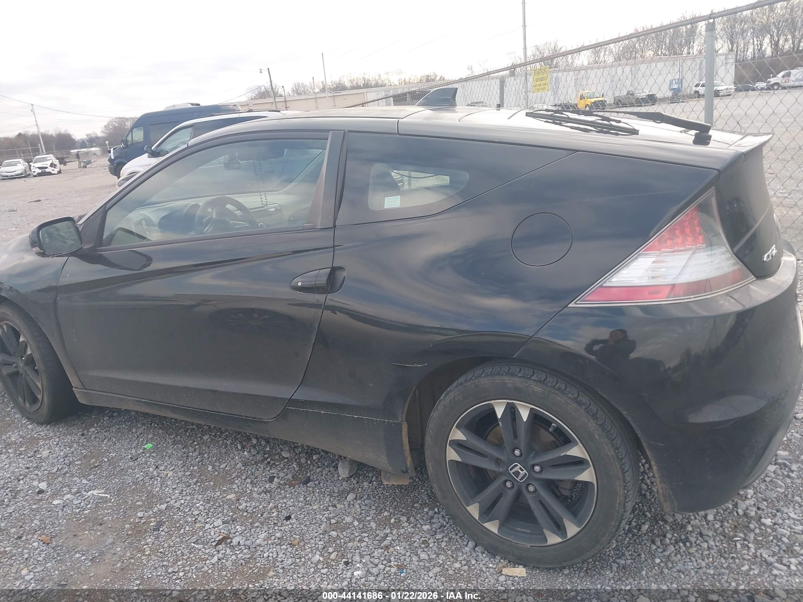 2014 Honda Cr-z   Black vin: JHMZF1D41ES002312