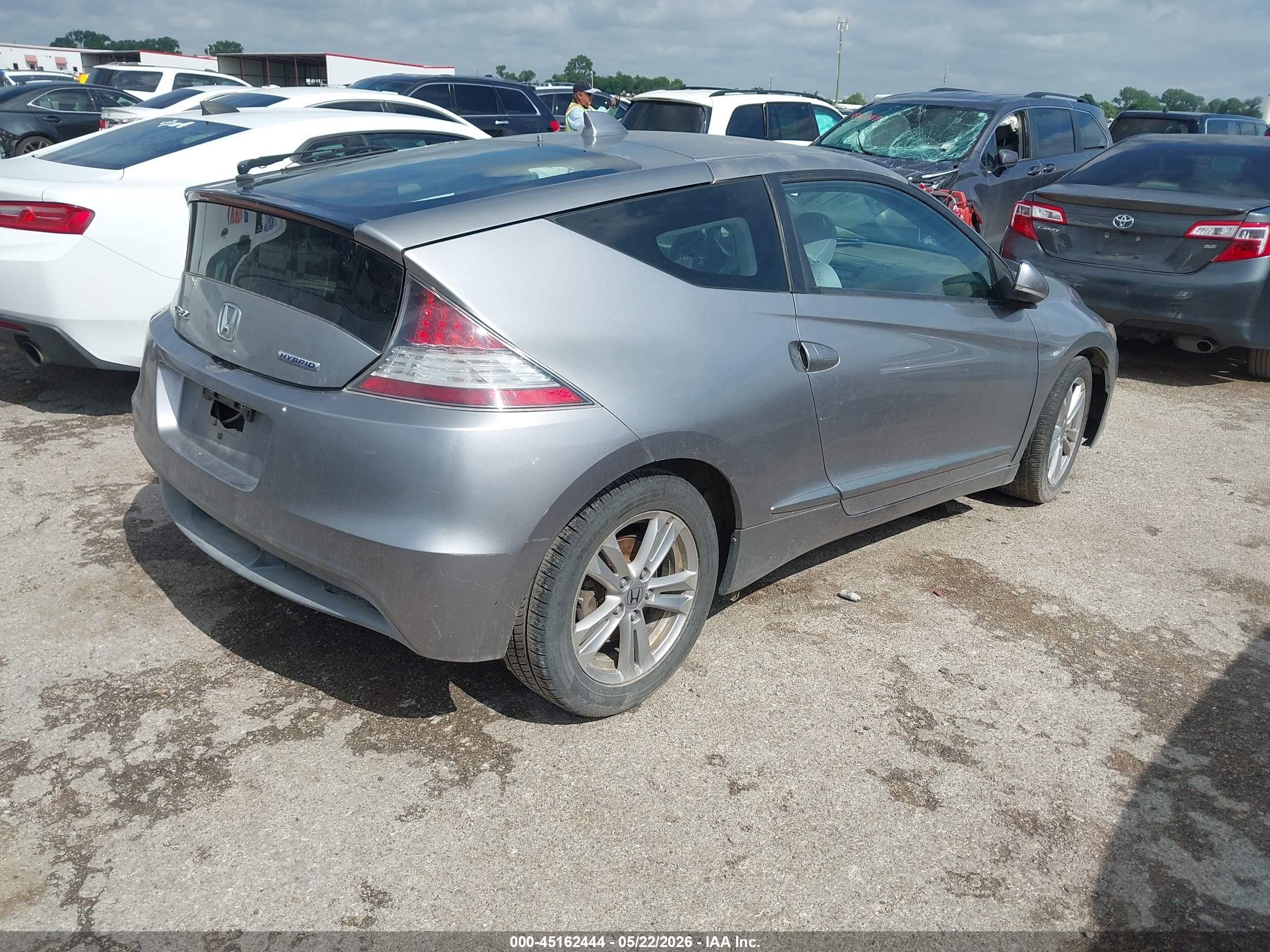 2011 Honda Cr-z   Gray vin: JHMZF1D43BS013680