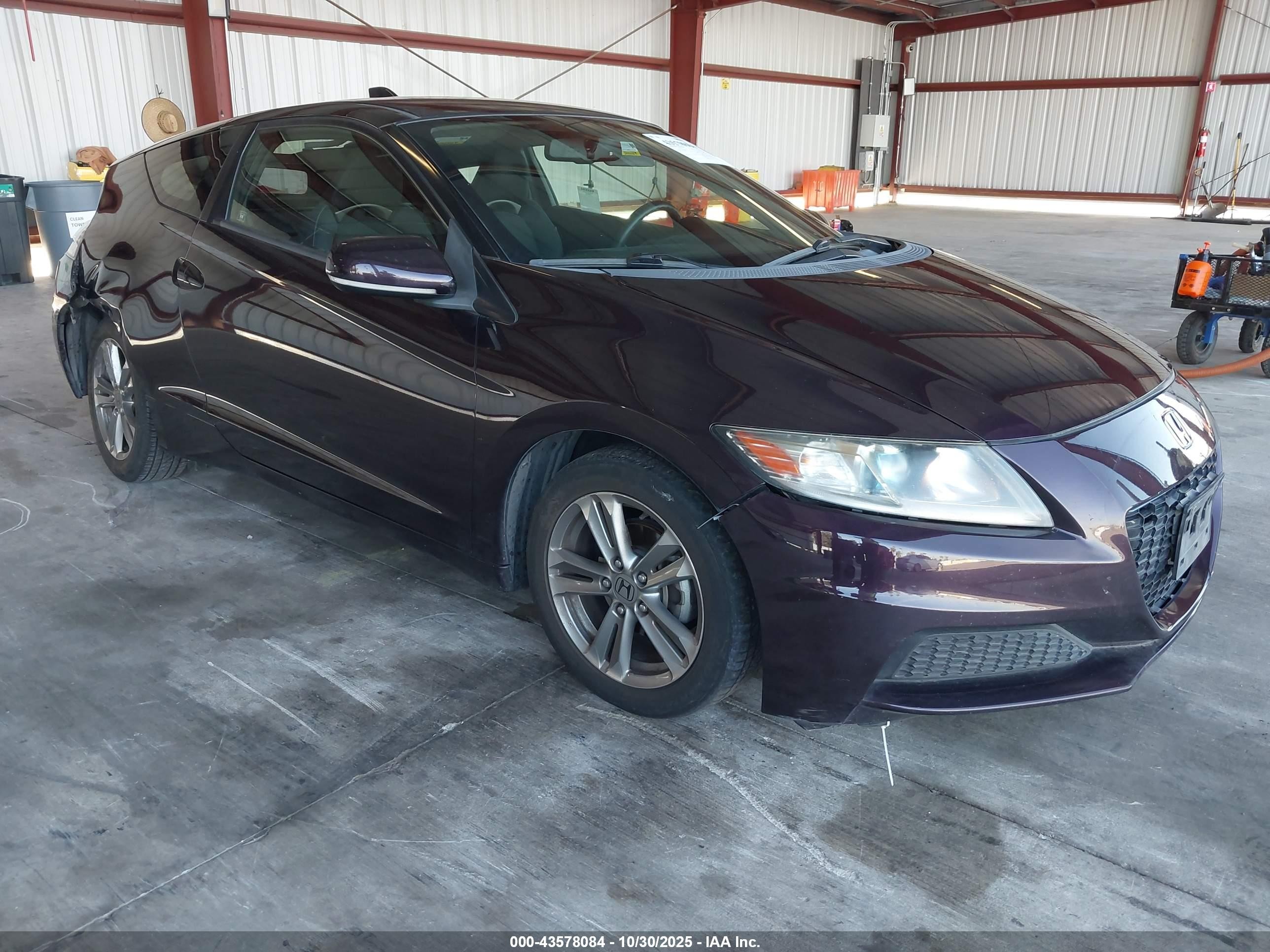 2013 Honda Cr-z   Purple vin: JHMZF1D44DS002027