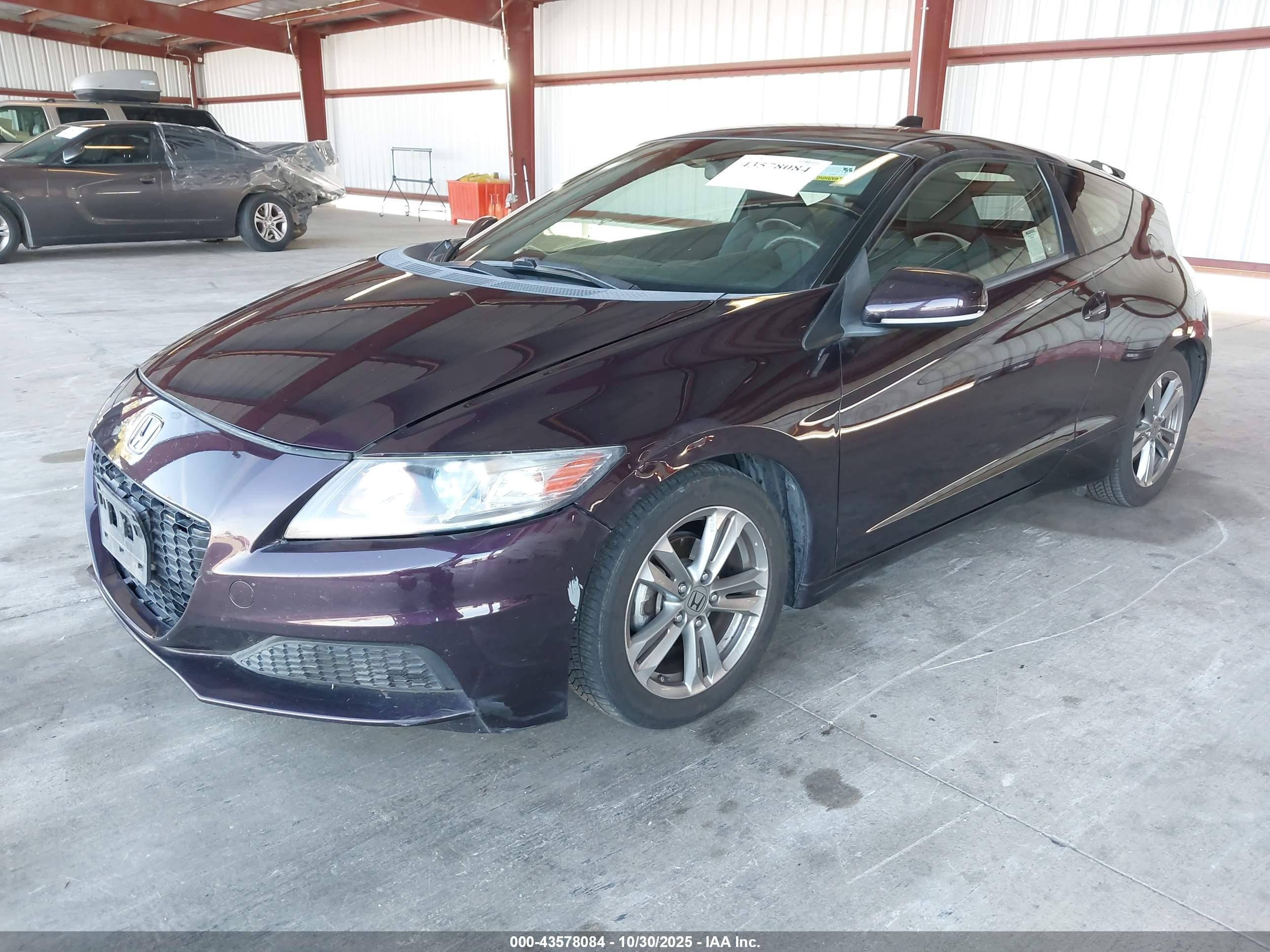 2013 Honda Cr-z   Purple vin: JHMZF1D44DS002027