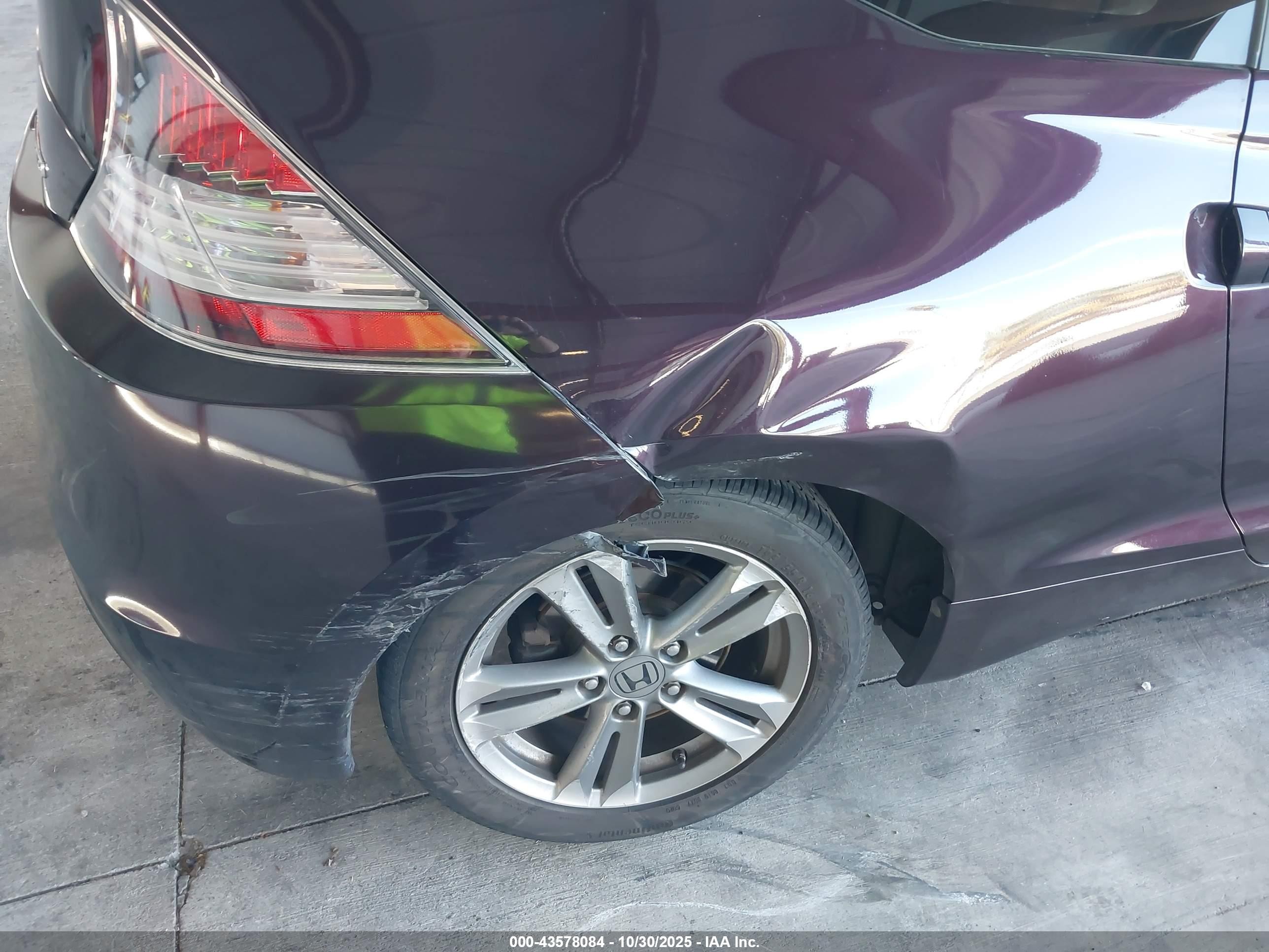 2013 Honda Cr-z   Purple vin: JHMZF1D44DS002027