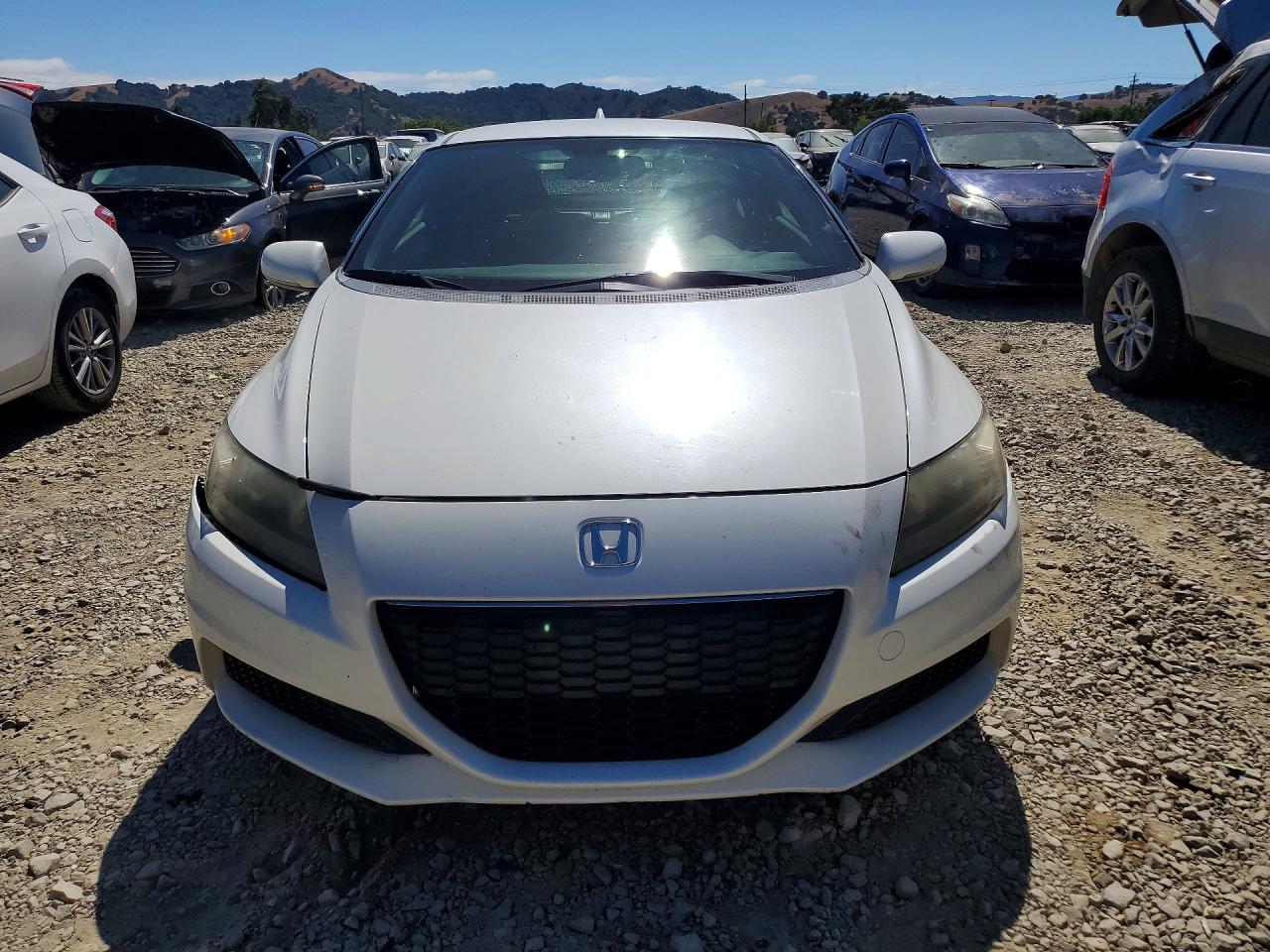 2015 Honda Cr-z White vin: JHMZF1D44FS001737