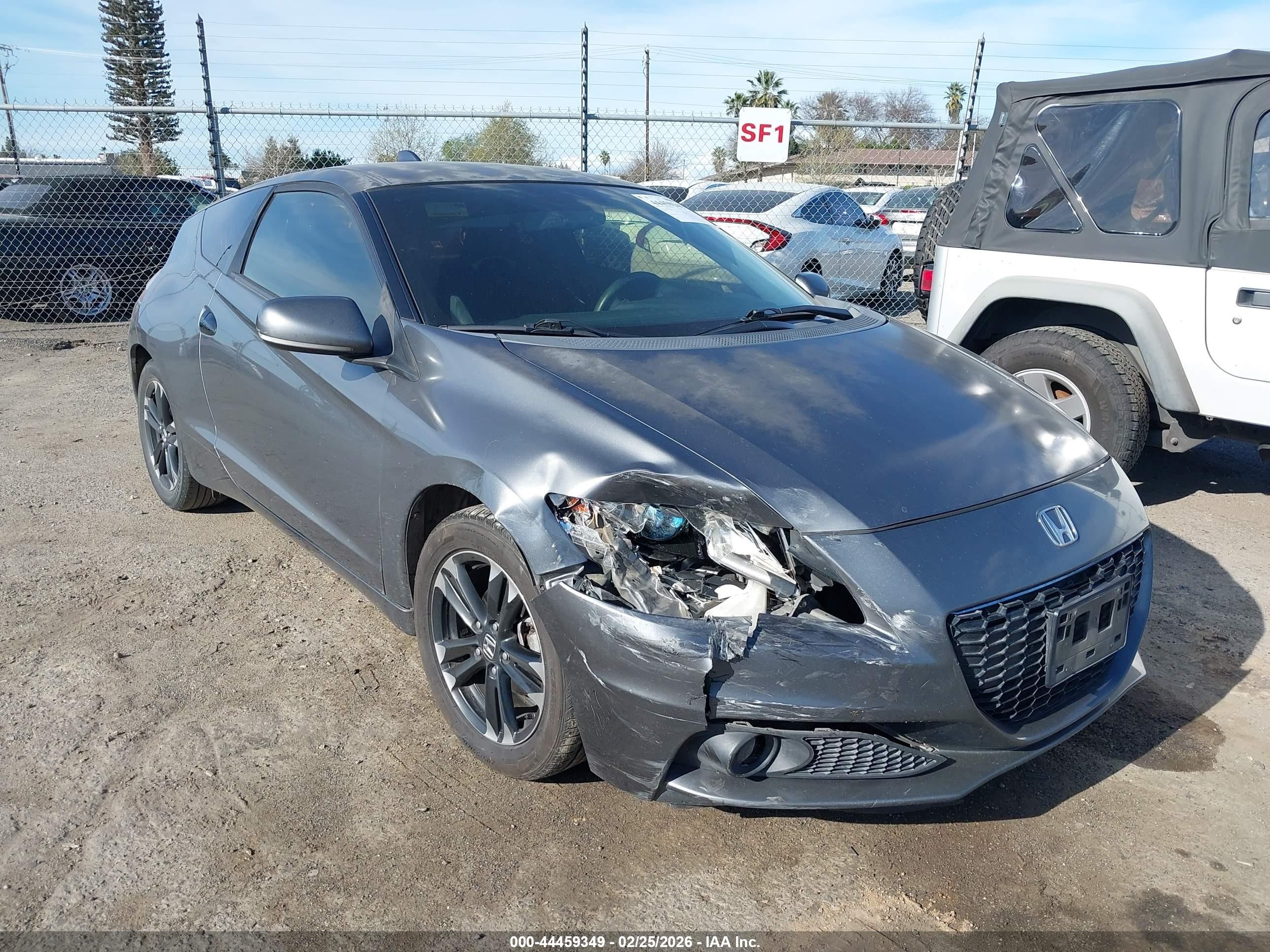 2015 Honda Cr-z   Серый vin: JHMZF1D45FS003657