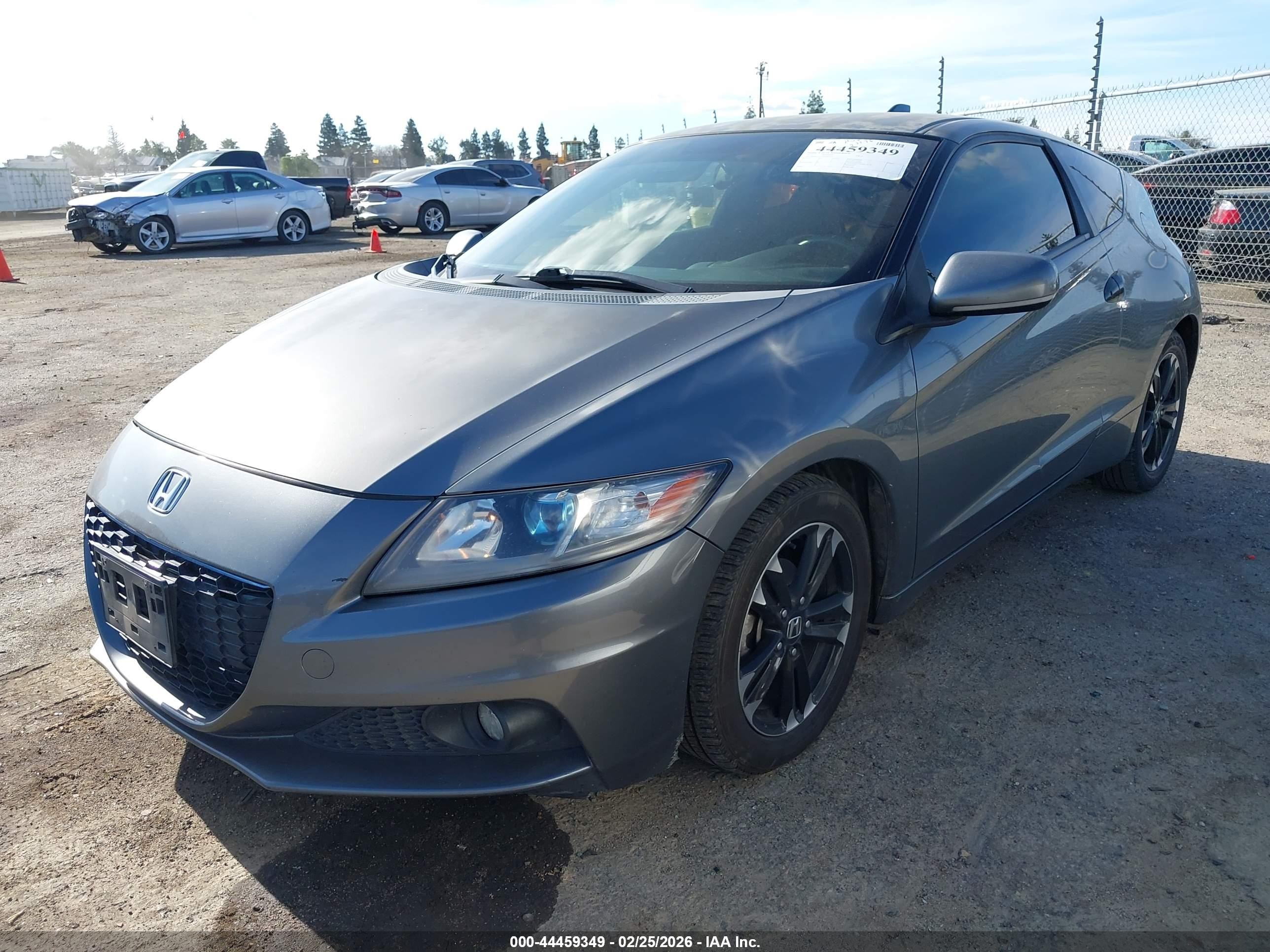 2015 Honda Cr-z   Серый vin: JHMZF1D45FS003657