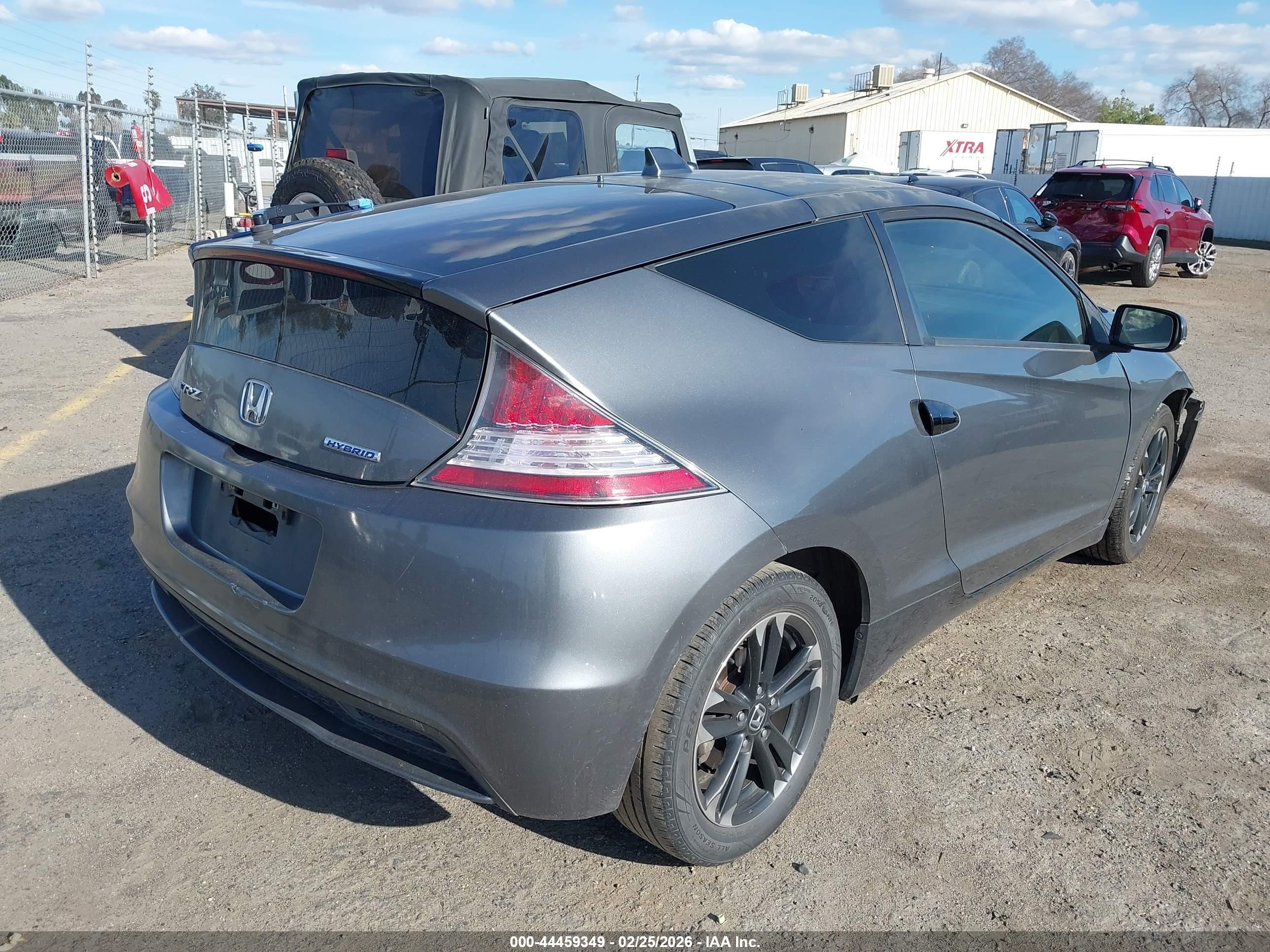 2015 Honda Cr-z   Серый vin: JHMZF1D45FS003657