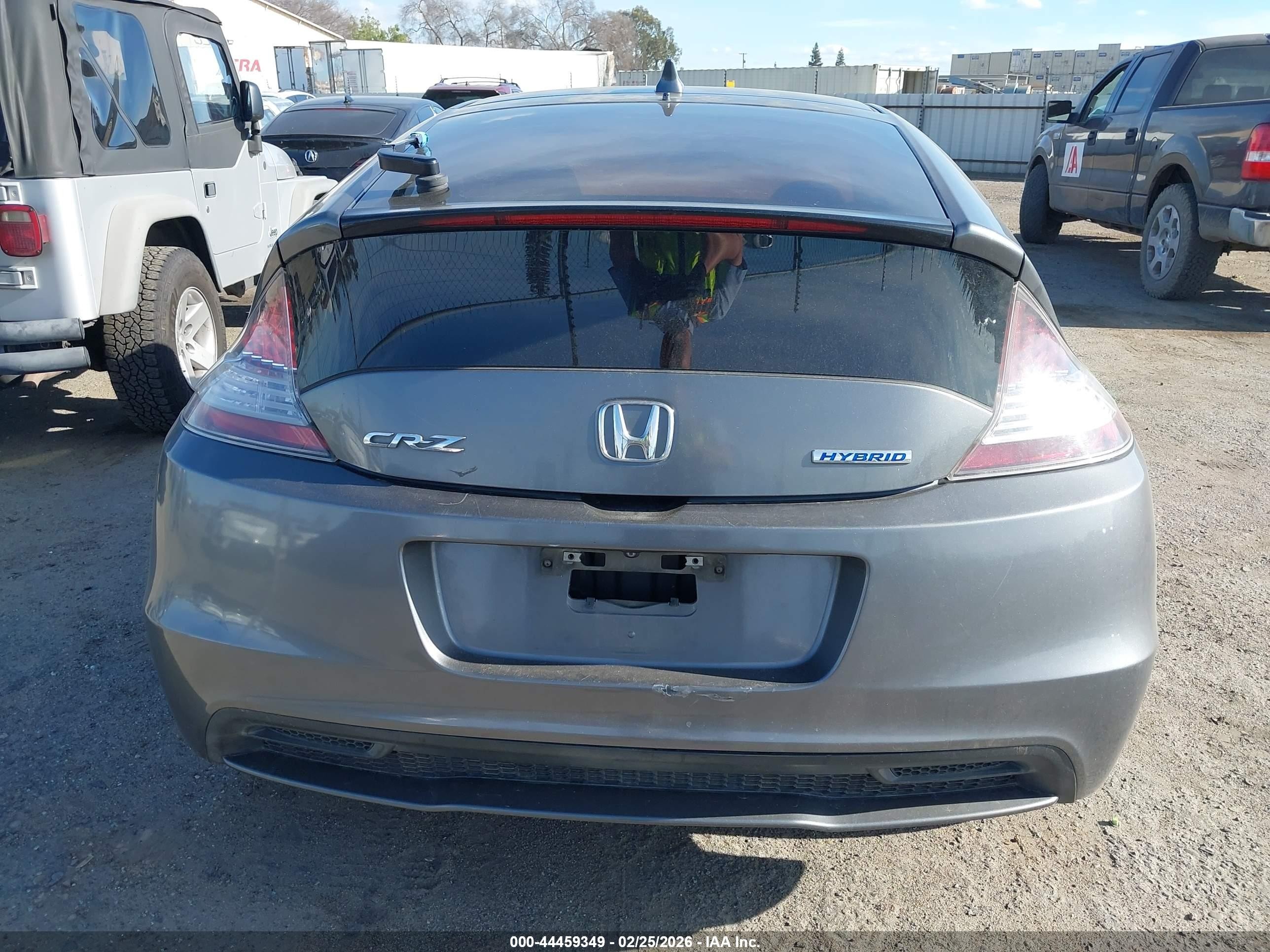 2015 Honda Cr-z   Серый vin: JHMZF1D45FS003657