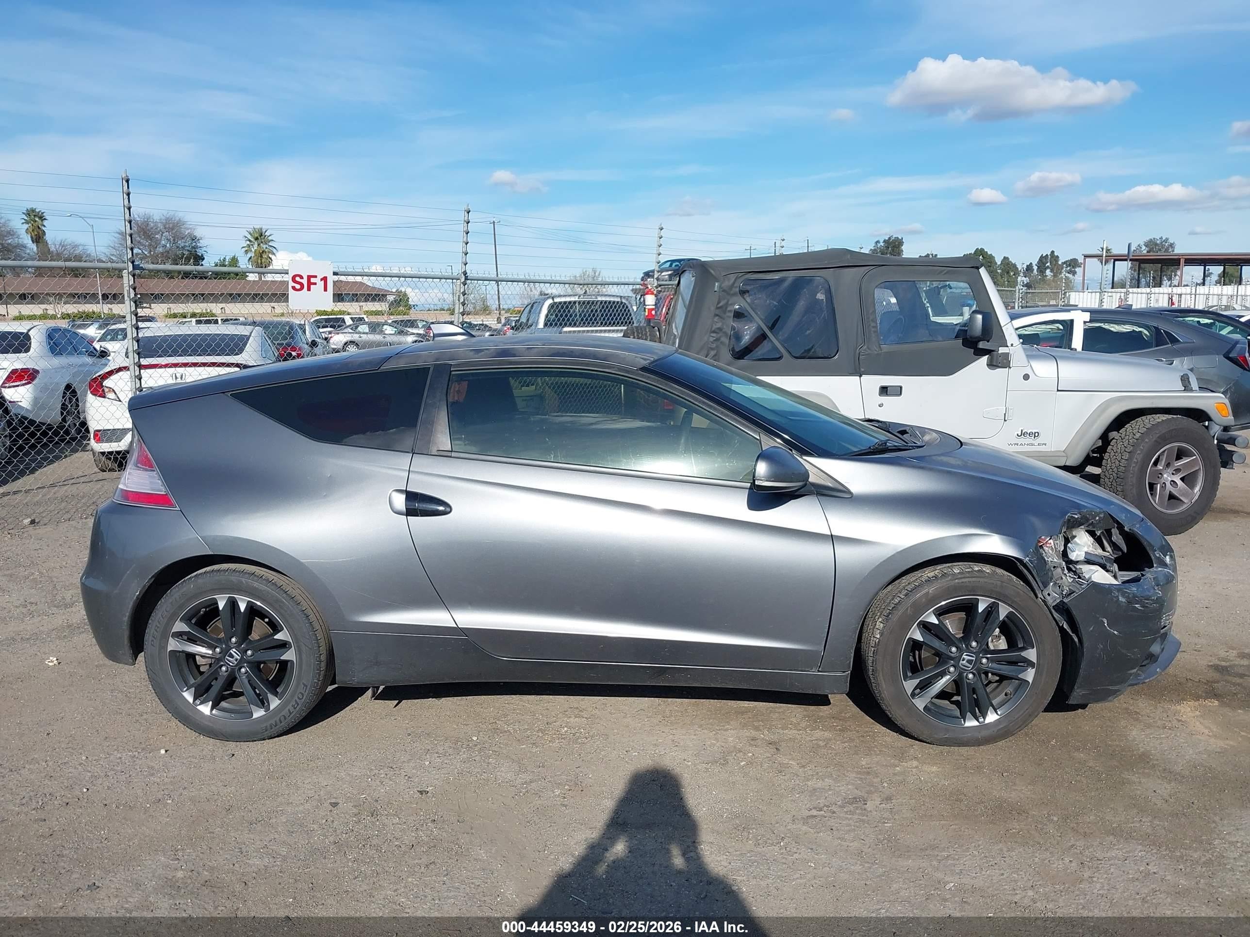 2015 Honda Cr-z   Серый vin: JHMZF1D45FS003657