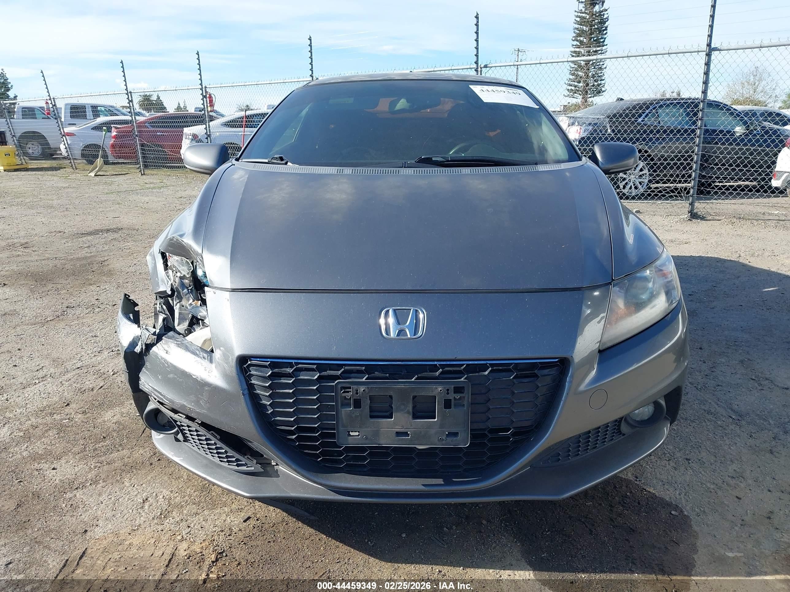 2015 Honda Cr-z   Серый vin: JHMZF1D45FS003657