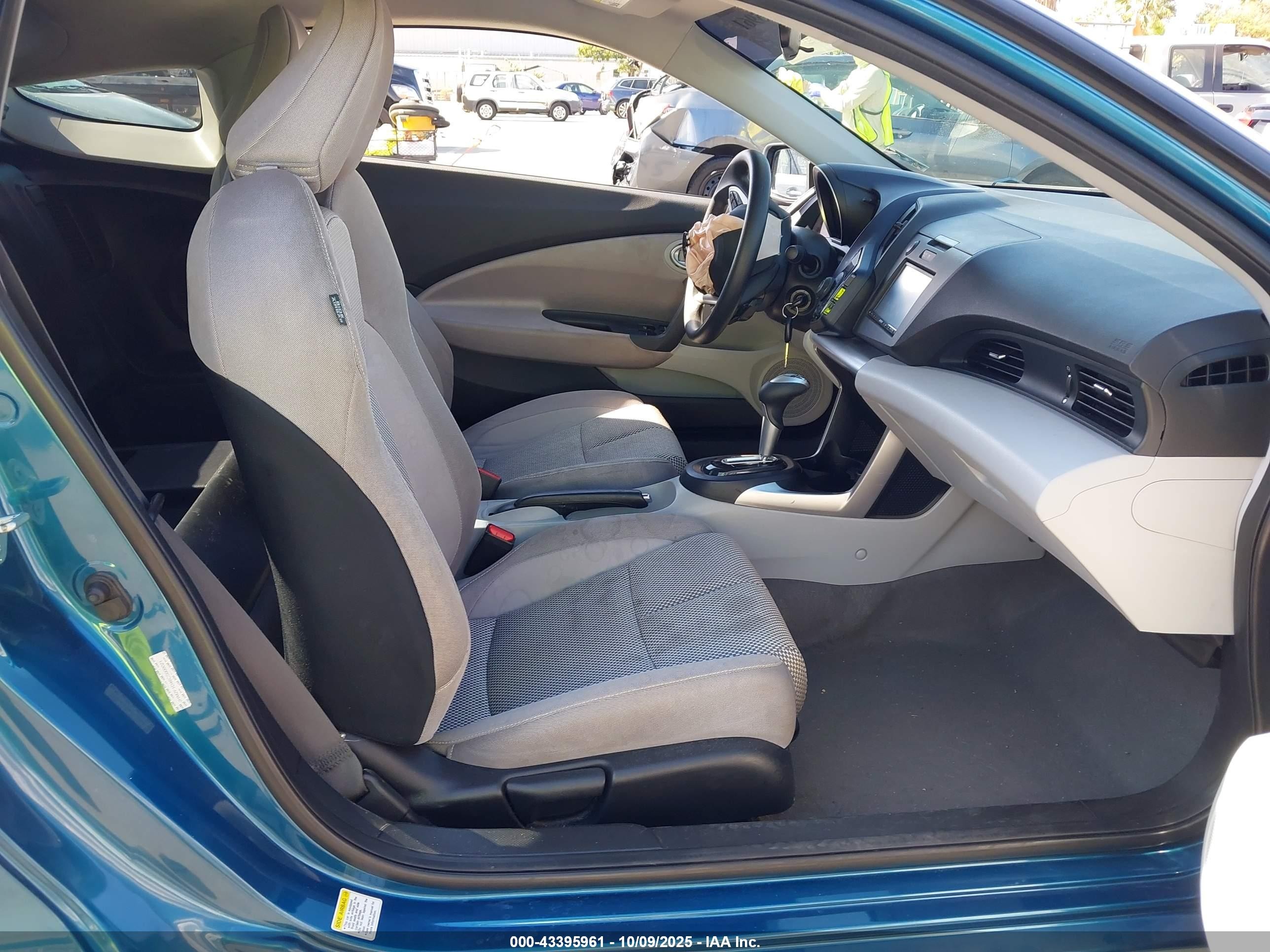 2012 Honda Cr-z   Blue vin: JHMZF1D46CS000021