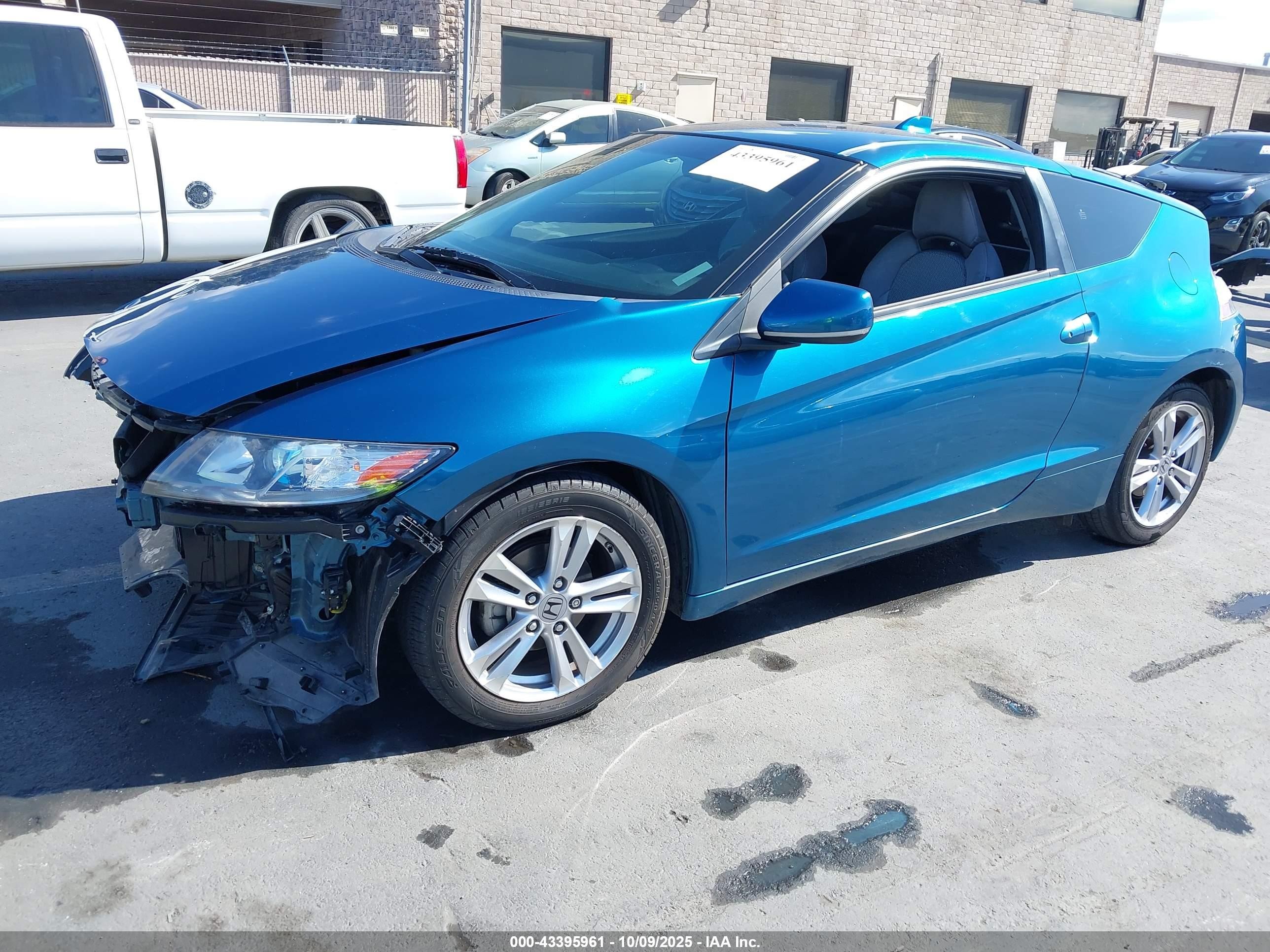 2012 Honda Cr-z   Blue vin: JHMZF1D46CS000021