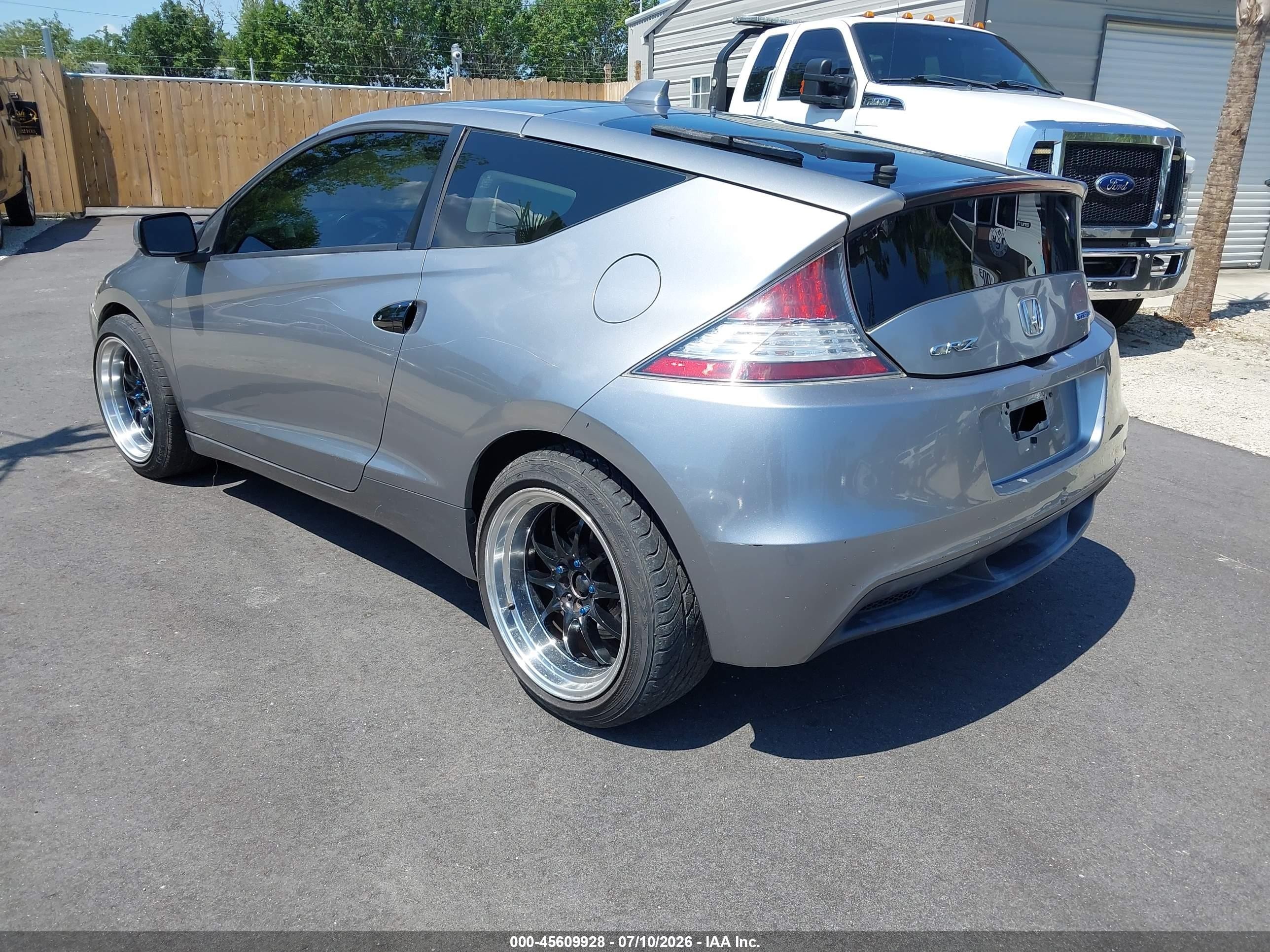 2012 Honda Cr-z Silver vin: JHMZF1D46CS004683