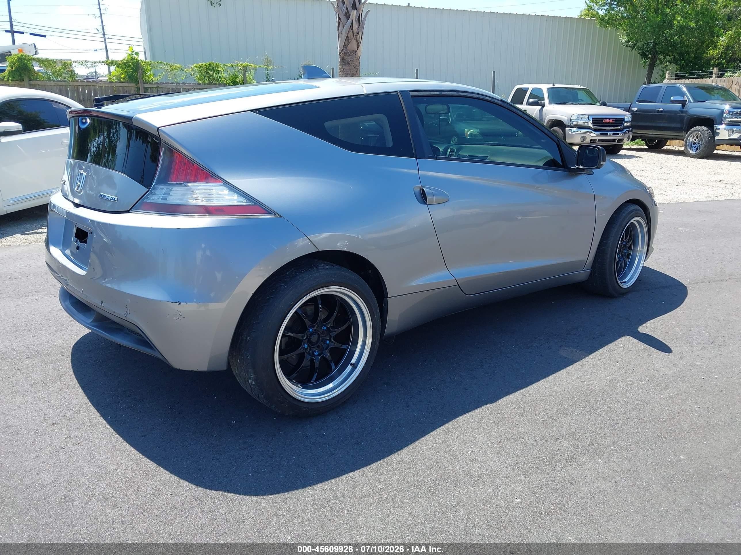 2012 Honda Cr-z Silver vin: JHMZF1D46CS004683