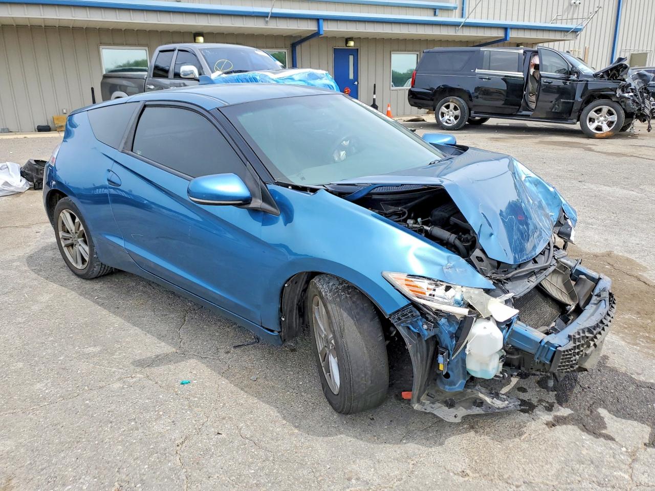 2013 Honda Cr-z Blue vin: JHMZF1D47DS000367