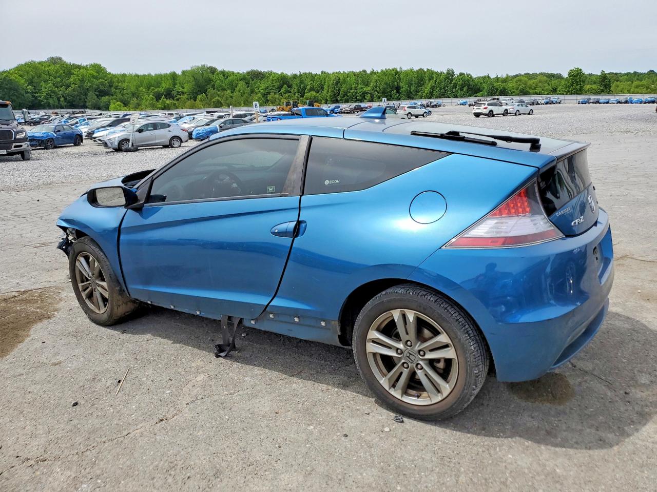 2013 Honda Cr-z Blue vin: JHMZF1D47DS000367
