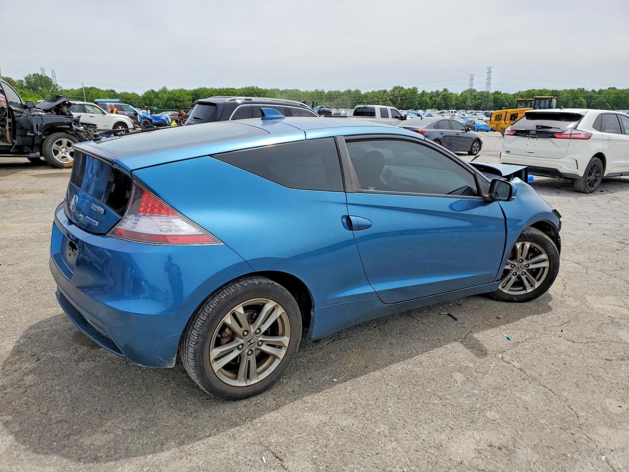 2013 Honda Cr-z Blue vin: JHMZF1D47DS000367