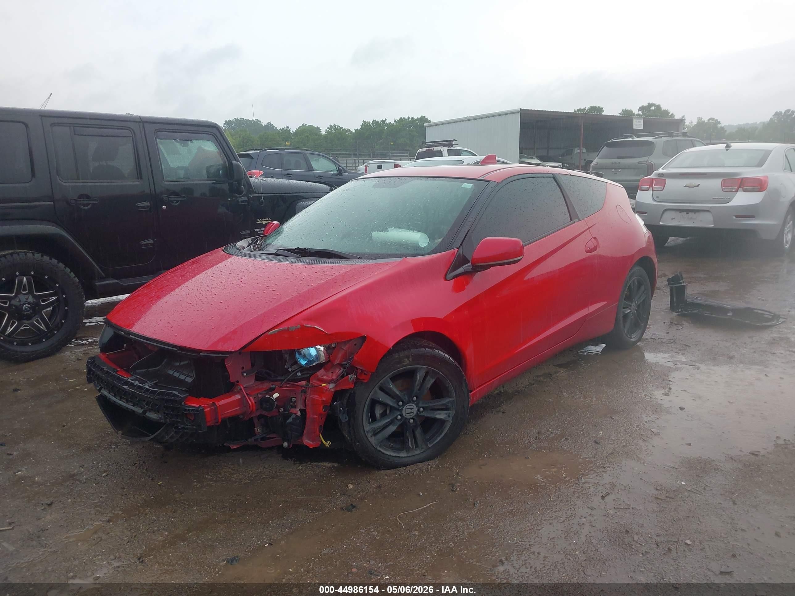 2012 Honda Cr-z   Red vin: JHMZF1D48CS002255