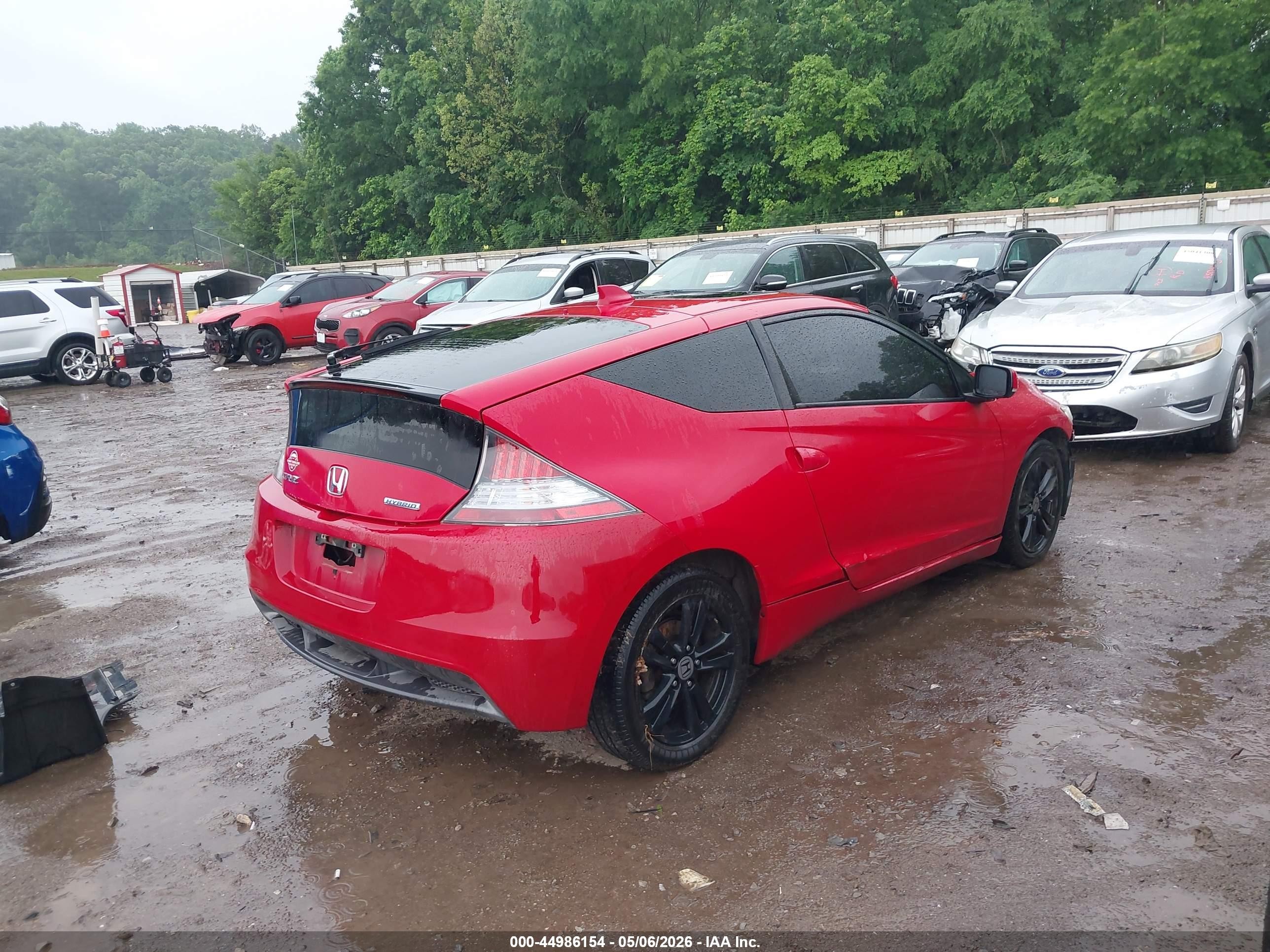 2012 Honda Cr-z   Red vin: JHMZF1D48CS002255