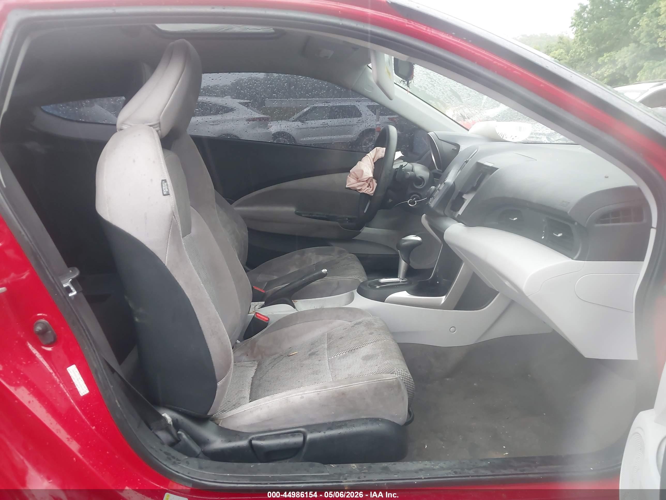 2012 Honda Cr-z   Red vin: JHMZF1D48CS002255