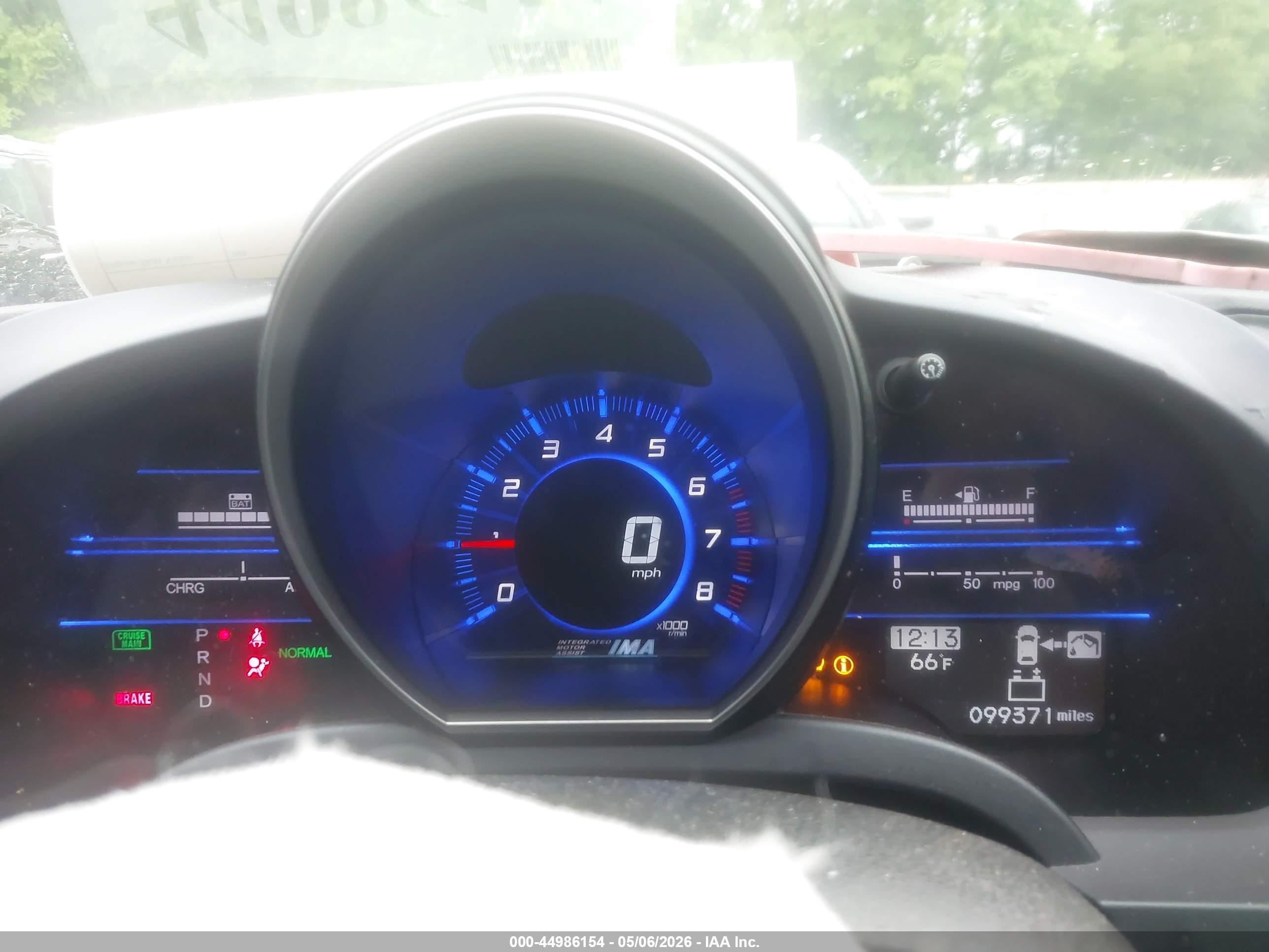 2012 Honda Cr-z   Red vin: JHMZF1D48CS002255