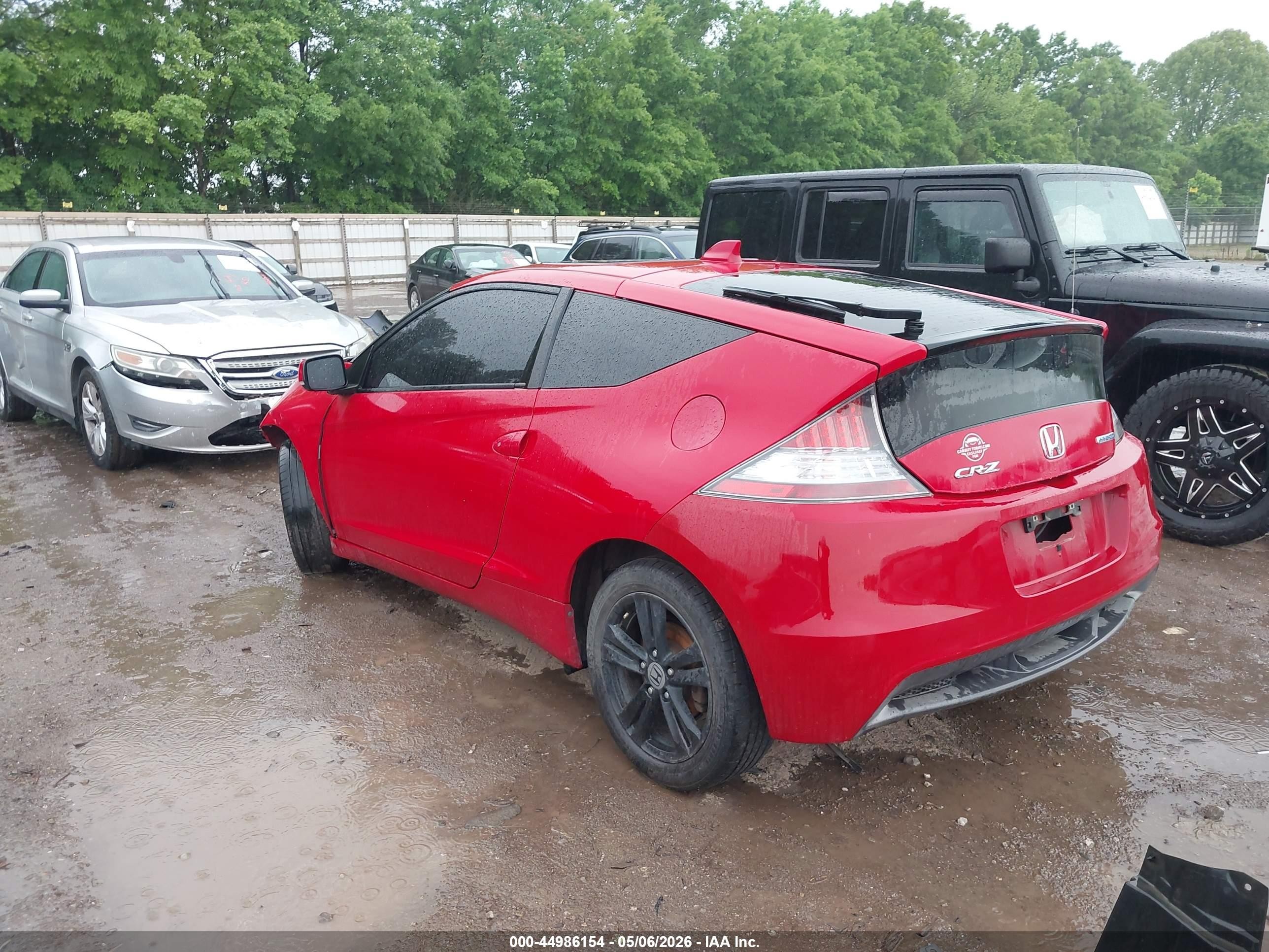 2012 Honda Cr-z   Red vin: JHMZF1D48CS002255
