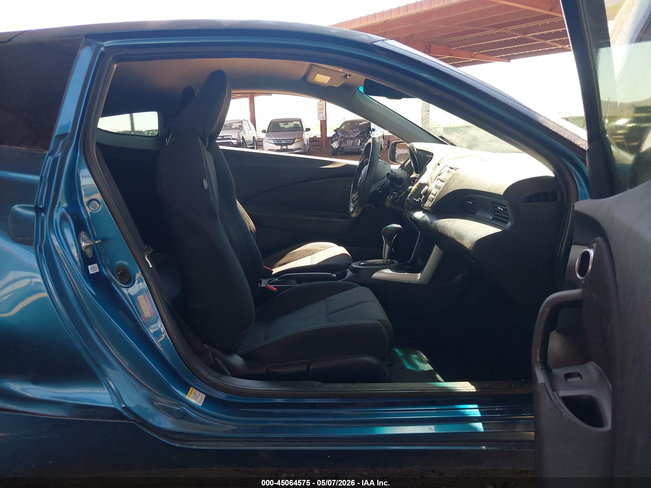 2013 Honda Cr-z   Синий vin: JHMZF1D48DS000362